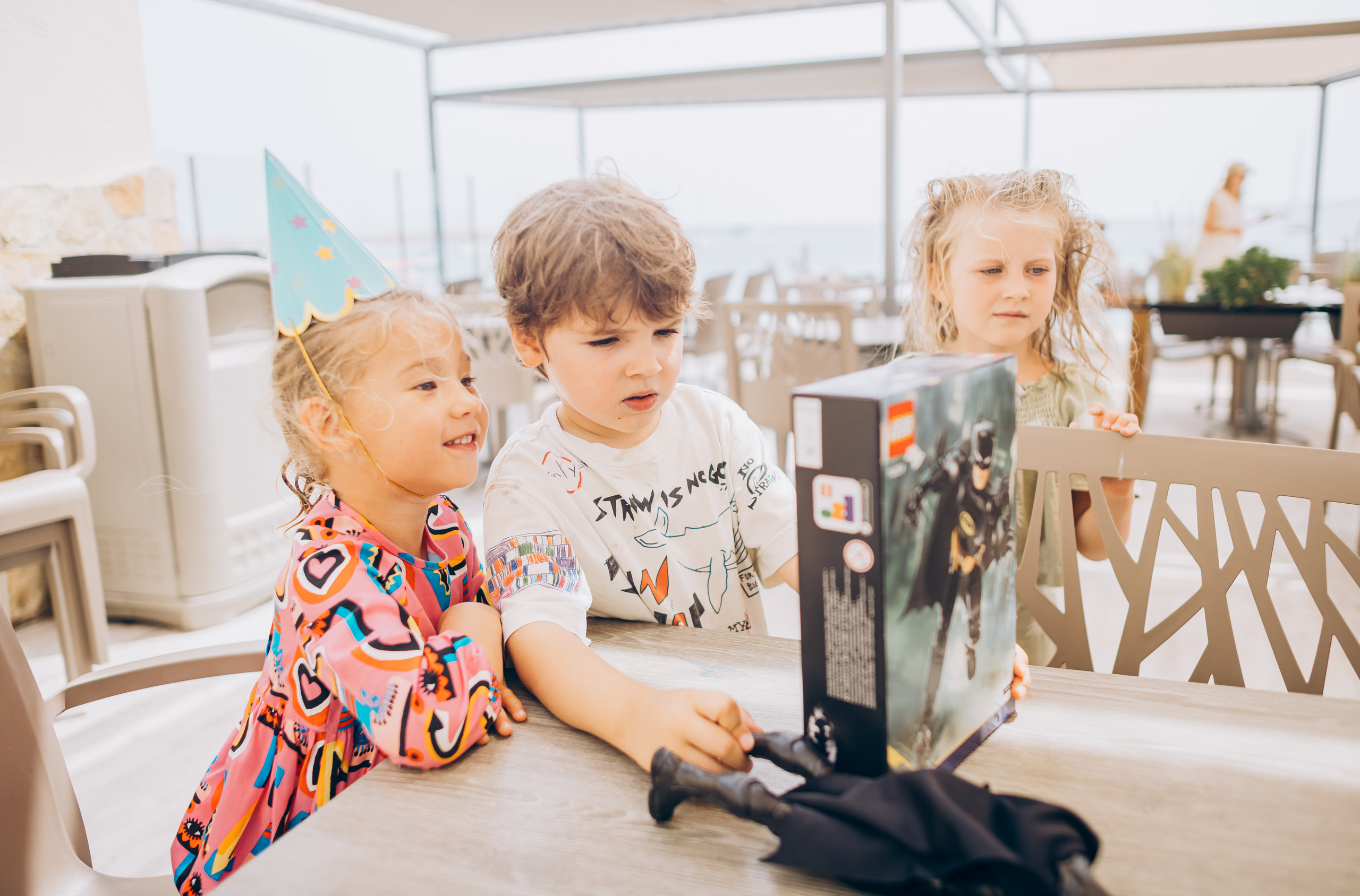 Kids birthday in aquapark. Photographer in Mallorca