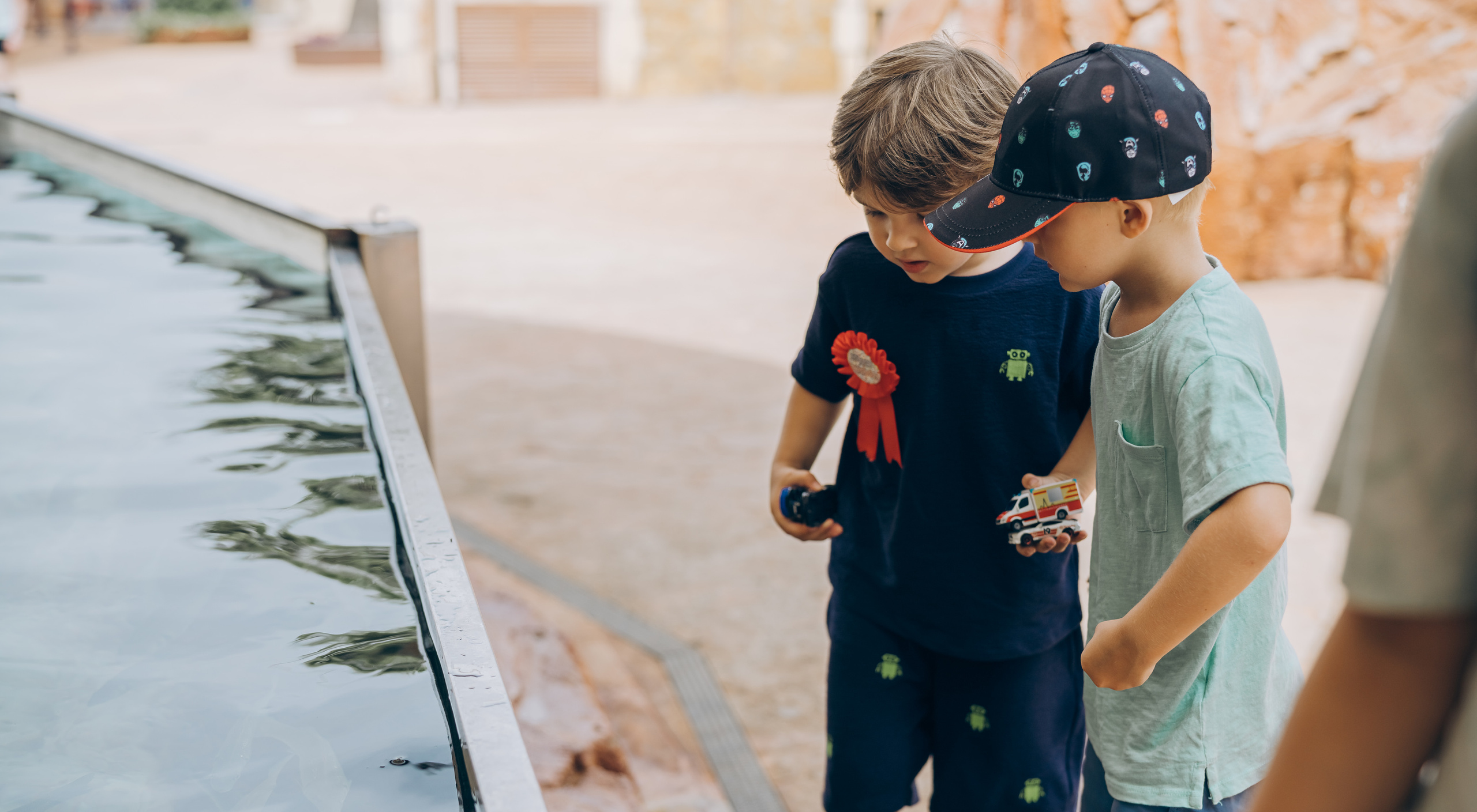 Kids birthday in aquapark. Photographer in Mallorca