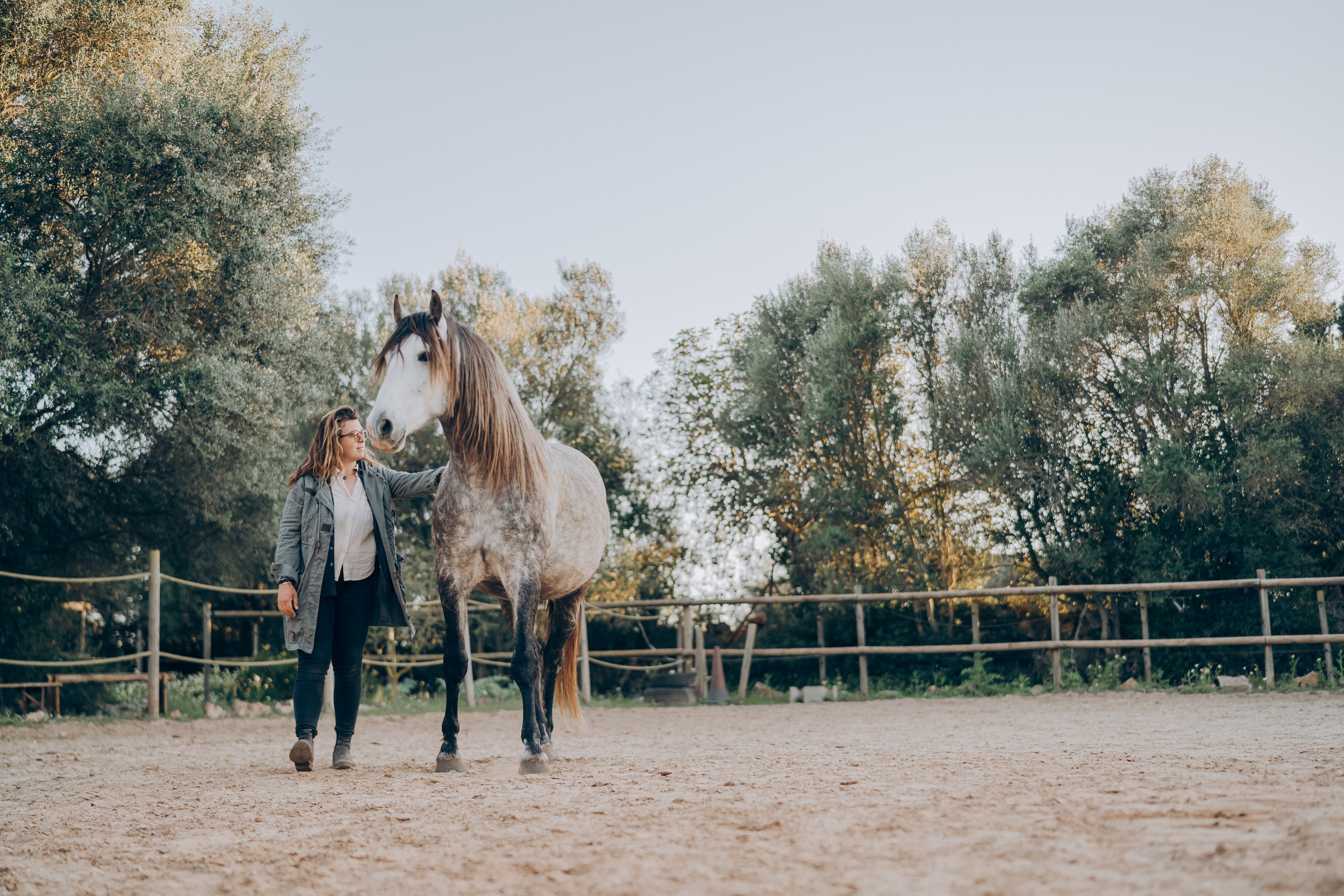 Photo session with horses. Photographer in Mallorca