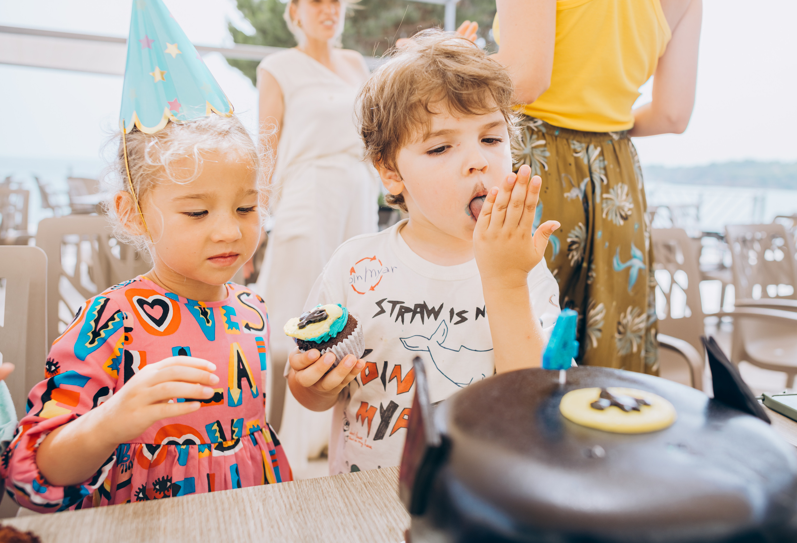 Kids birthday in aquapark. Photographer in Mallorca
