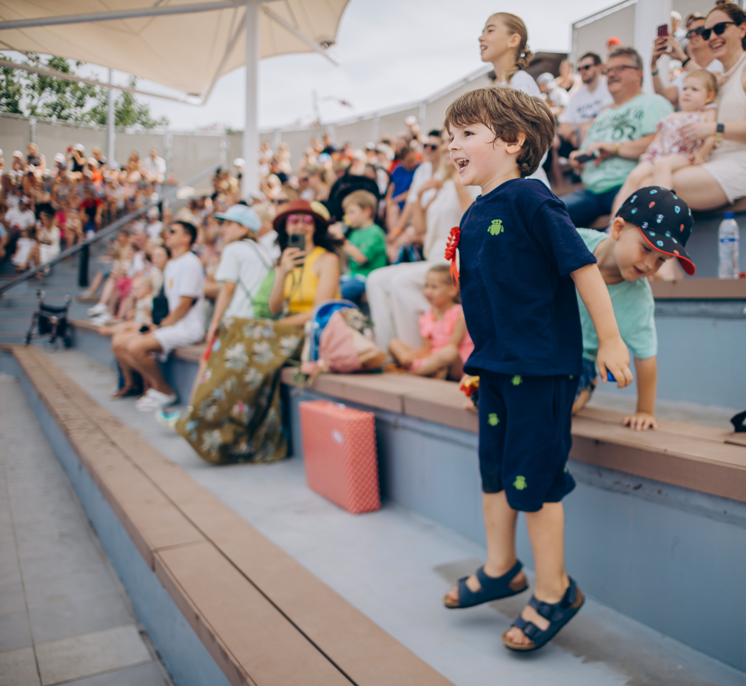 Kids birthday in aquapark. Photographer in Mallorca