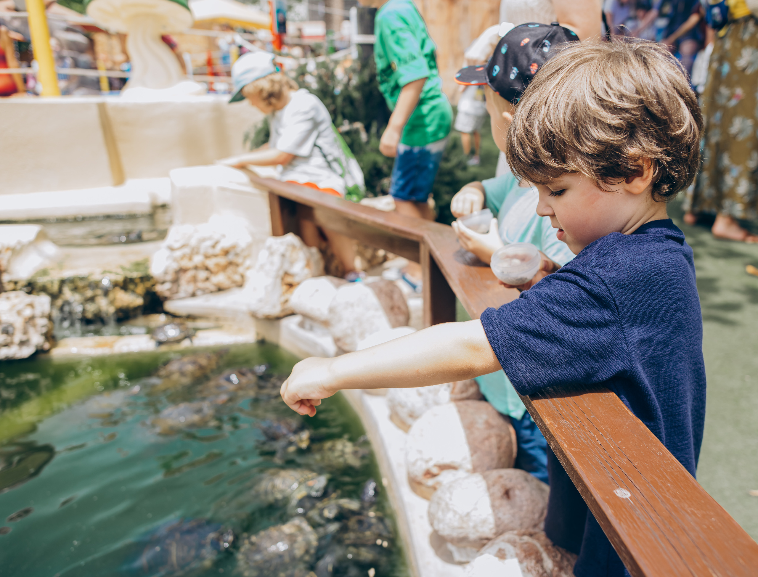 Kids birthday in aquapark. Photographer in Mallorca