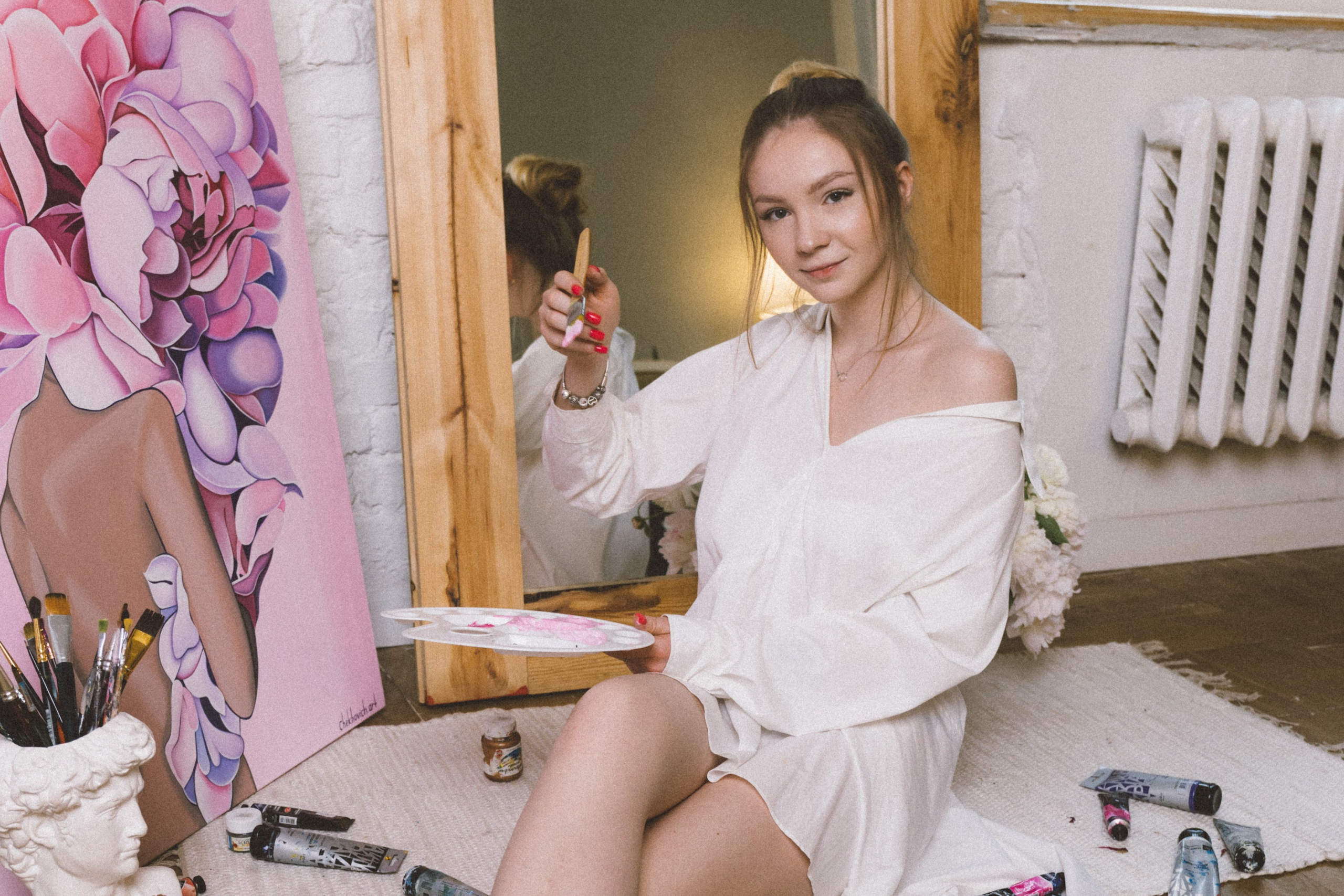 Алеся-фотосессия для художника. Фотограф Анна Кучерявая | Свадьбы и мероприятия в Дубае