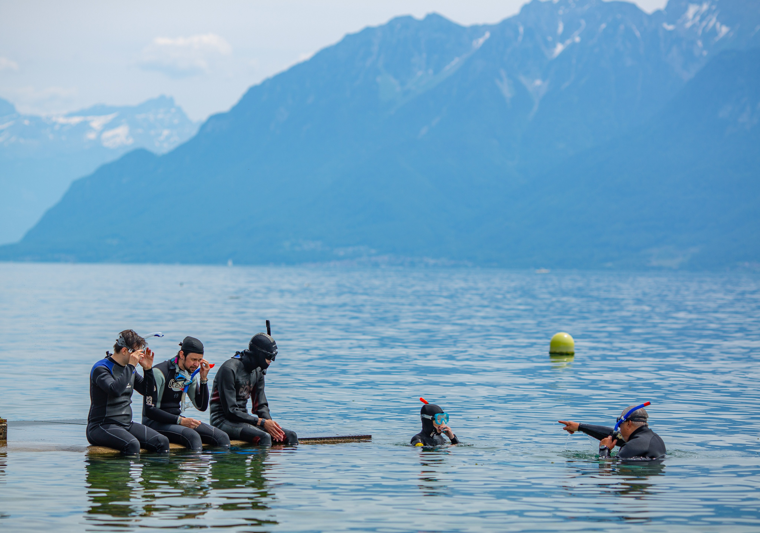 Diving in lausanne -2026. The very first lesson. Portret photographer in Switzerland Artur Magpie