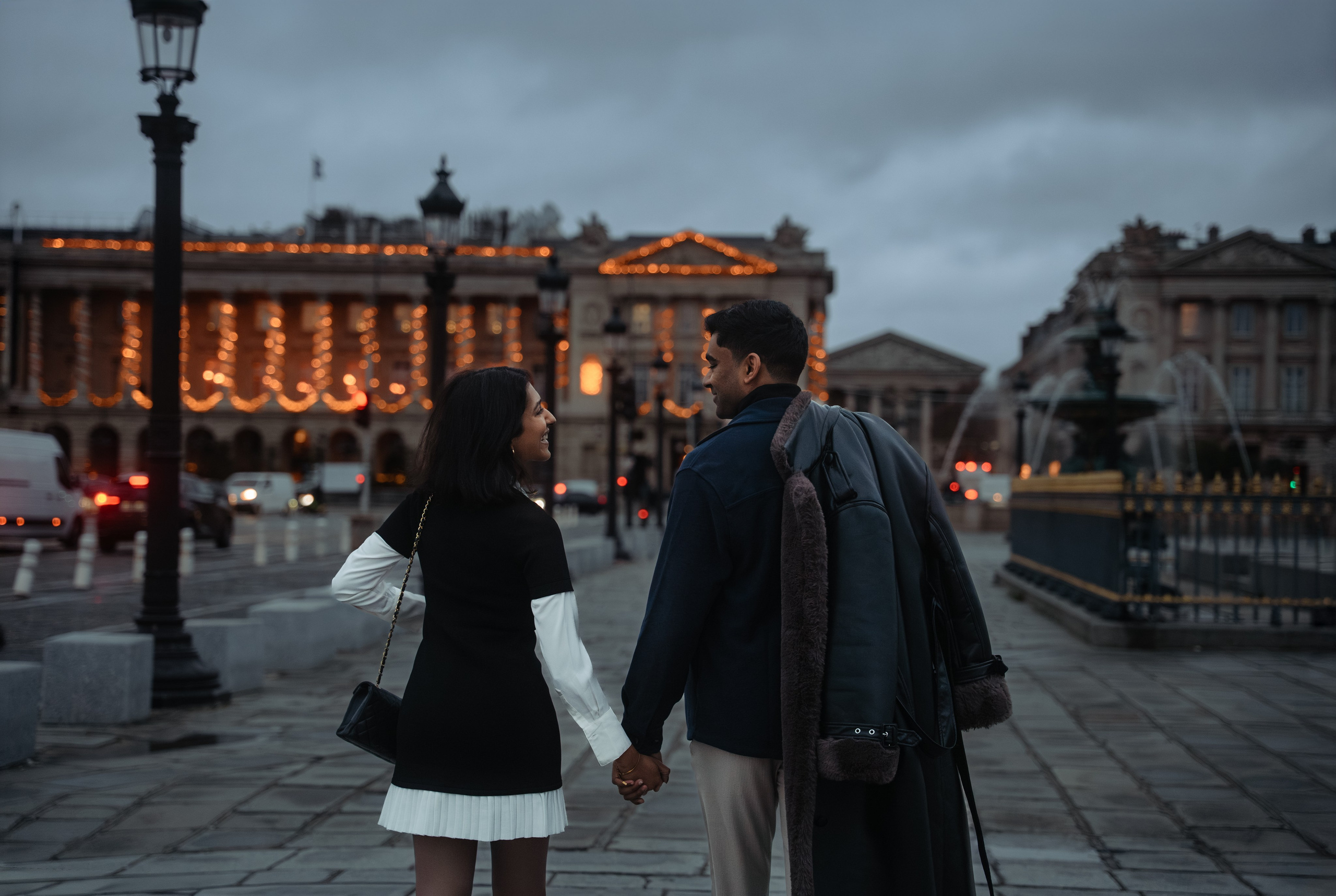 Abi & Sai — Christmas in Paris. Фотограф в Париже Полина Осипова