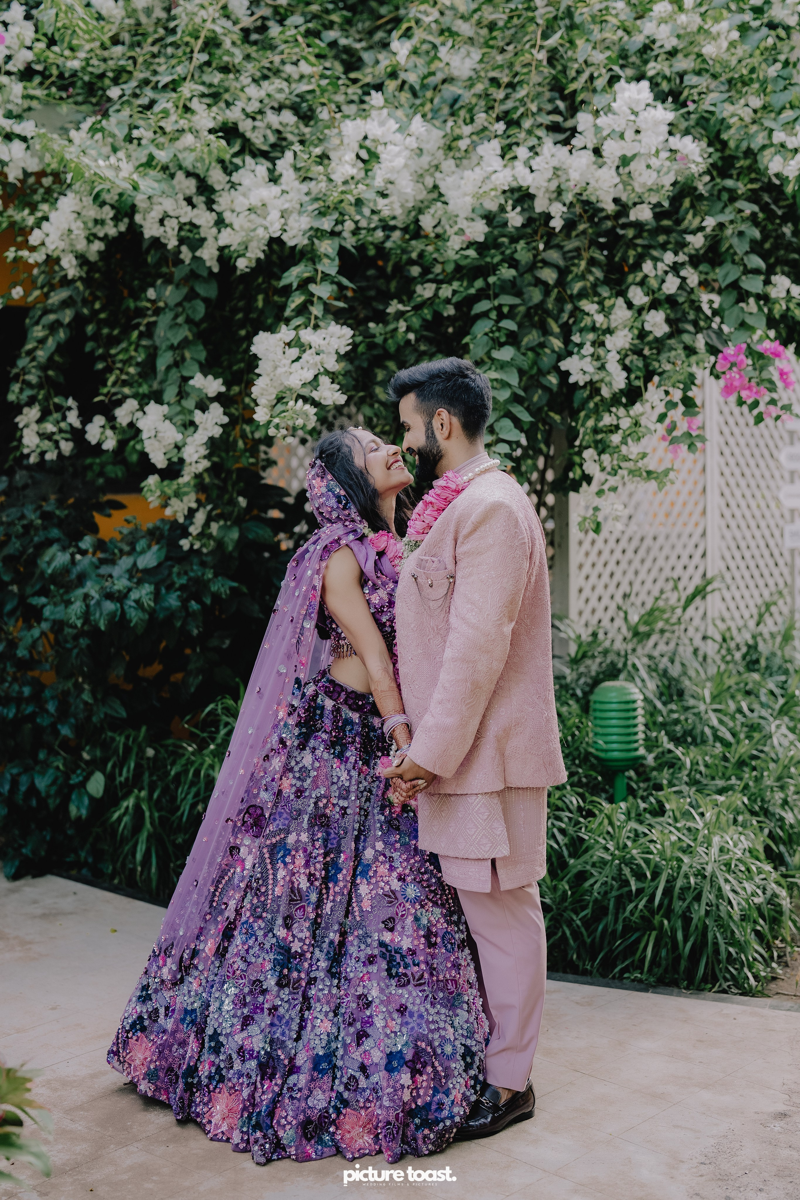 Varamala Ft. Barbie & Aneesh. Fine art Wedding Photographers in India & Canada