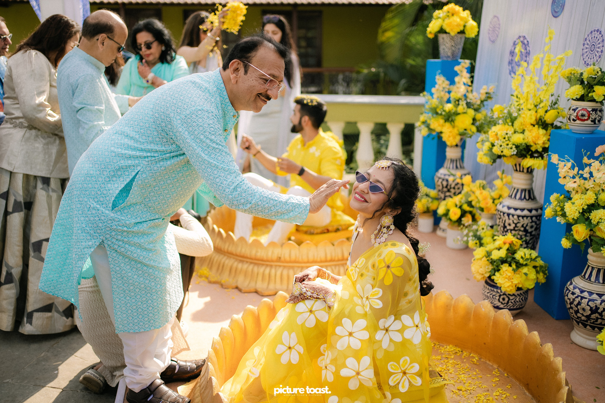 Haldi Hues Ft. Baebie & Goyal. Fine art Wedding Photographers in India & Canada