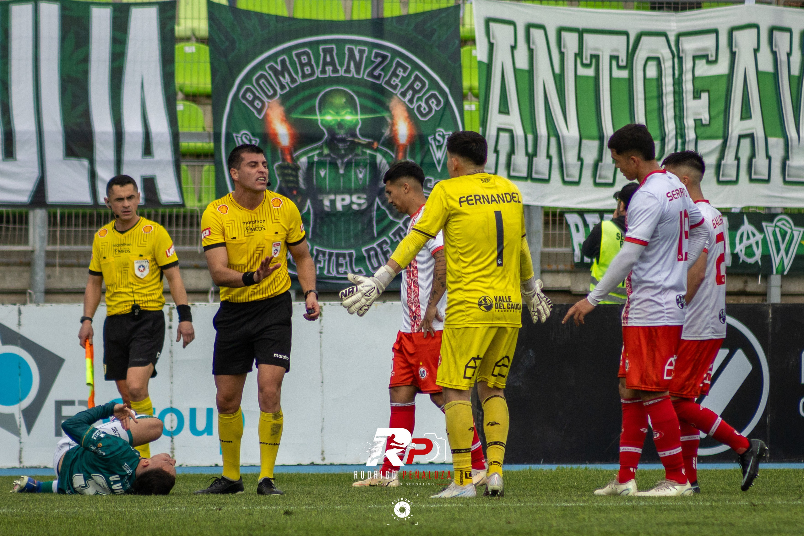 FUTBOL PROFESIONAL WANDERERS VS UNION SAN FELIPE. Fotógrafo Deportivo Rodrigo Peñaloza Otarola