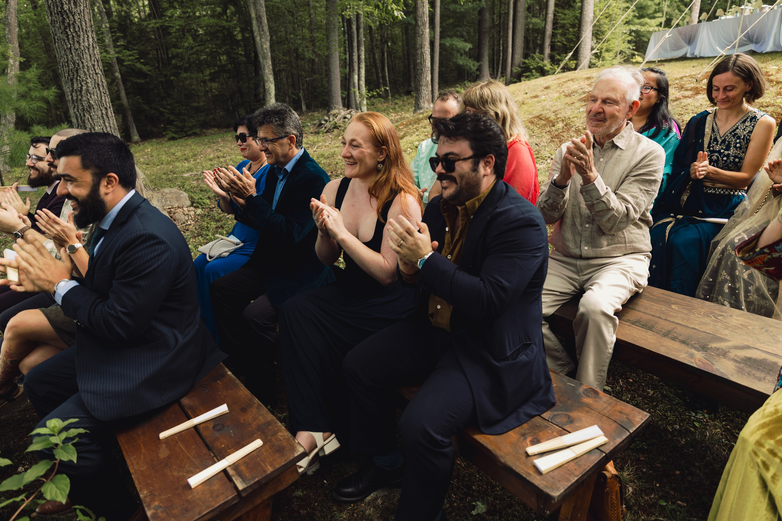 Two-Bride Multicultural Wedding in New Hampshire | Haldi & Nikah