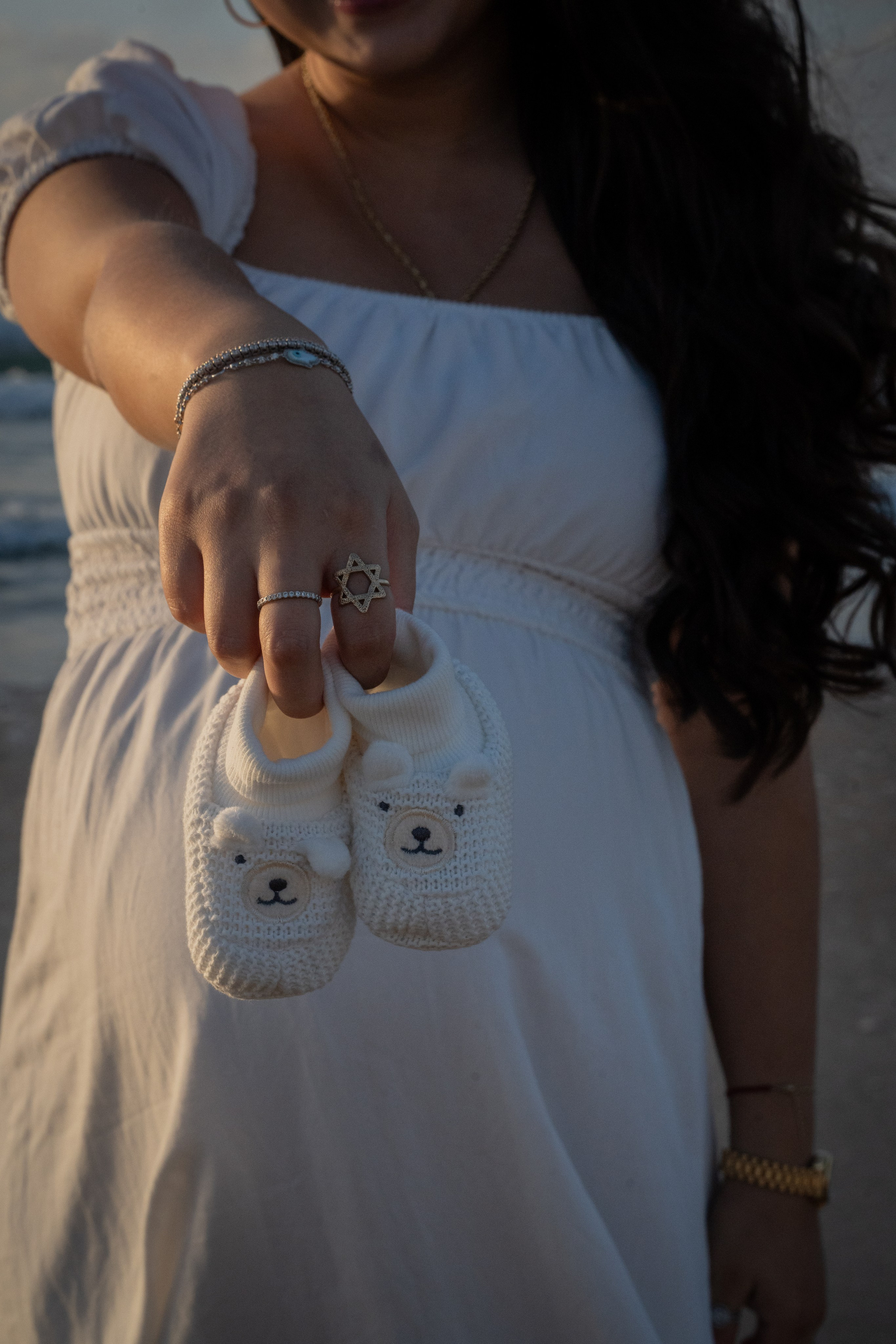 Naomi & Surli, Jaffa Beach, December 2025. Divign By Tehilah — Meaningful Graphic Design & Photography