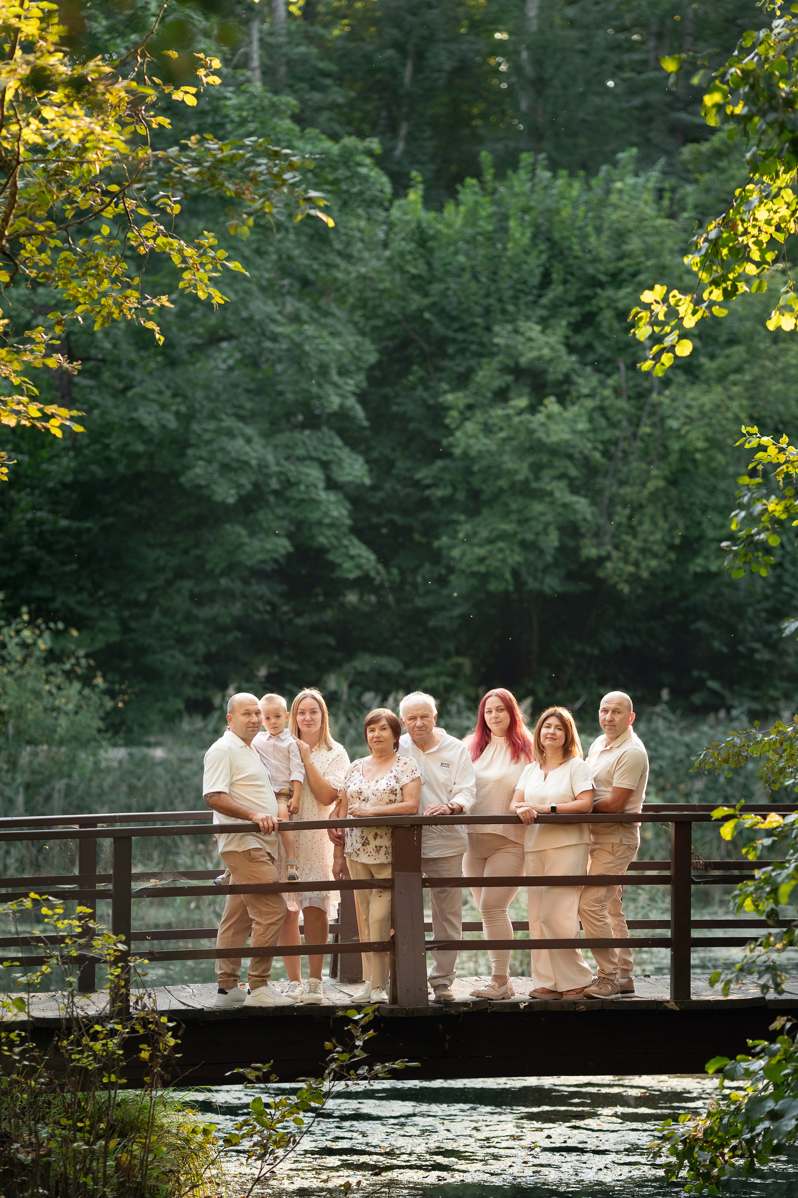 Съёмка большой семьи в ботаническом саду. Семейный и детский фотограф в Вильнюсе Светлана Наумова