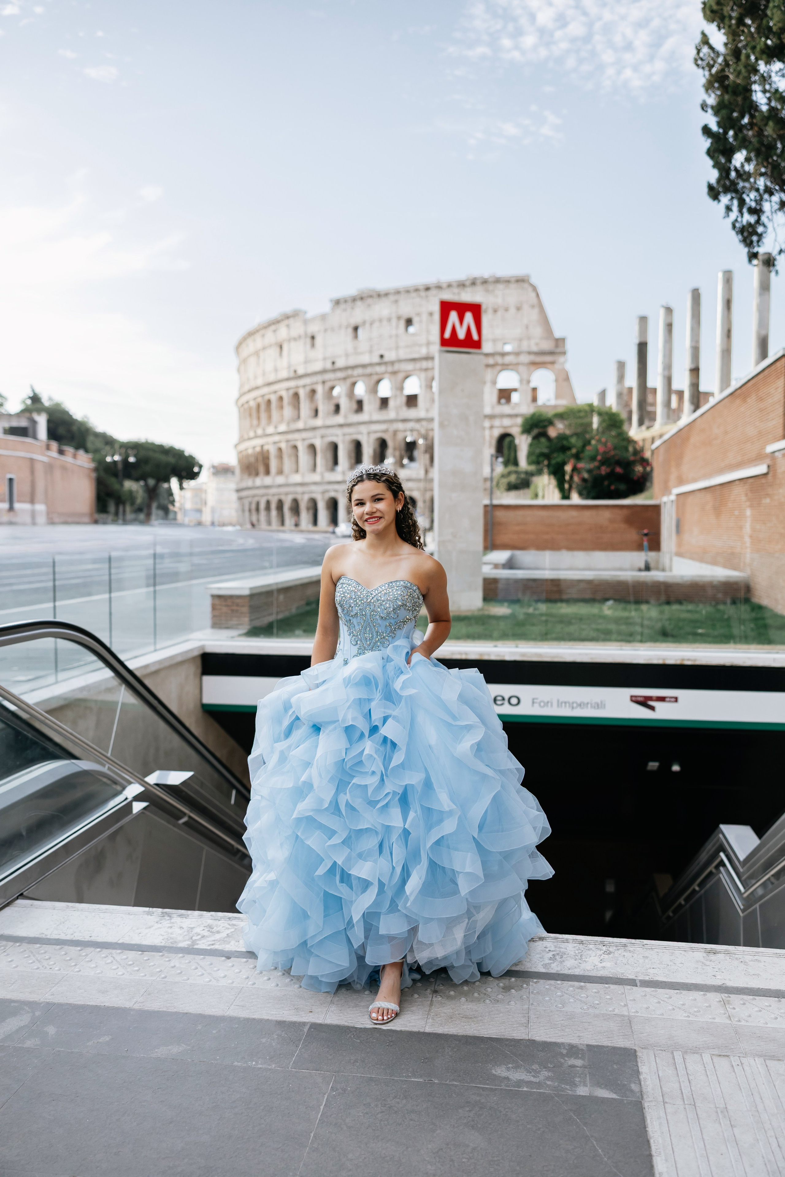 Quinceanera photoshoot for Kamila. Photographer in Rome