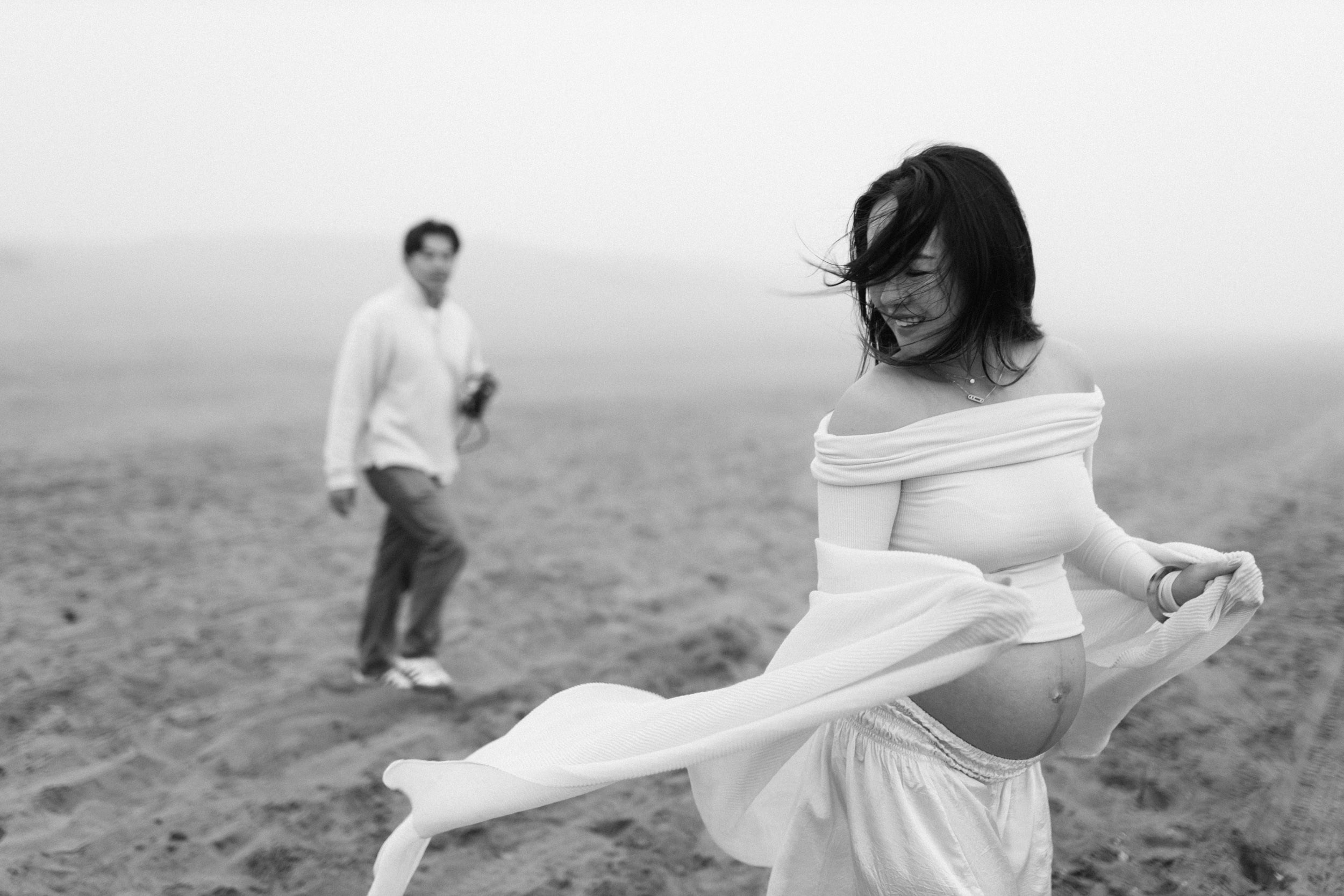 Maternity Photo session Ocean Beach San Francisco