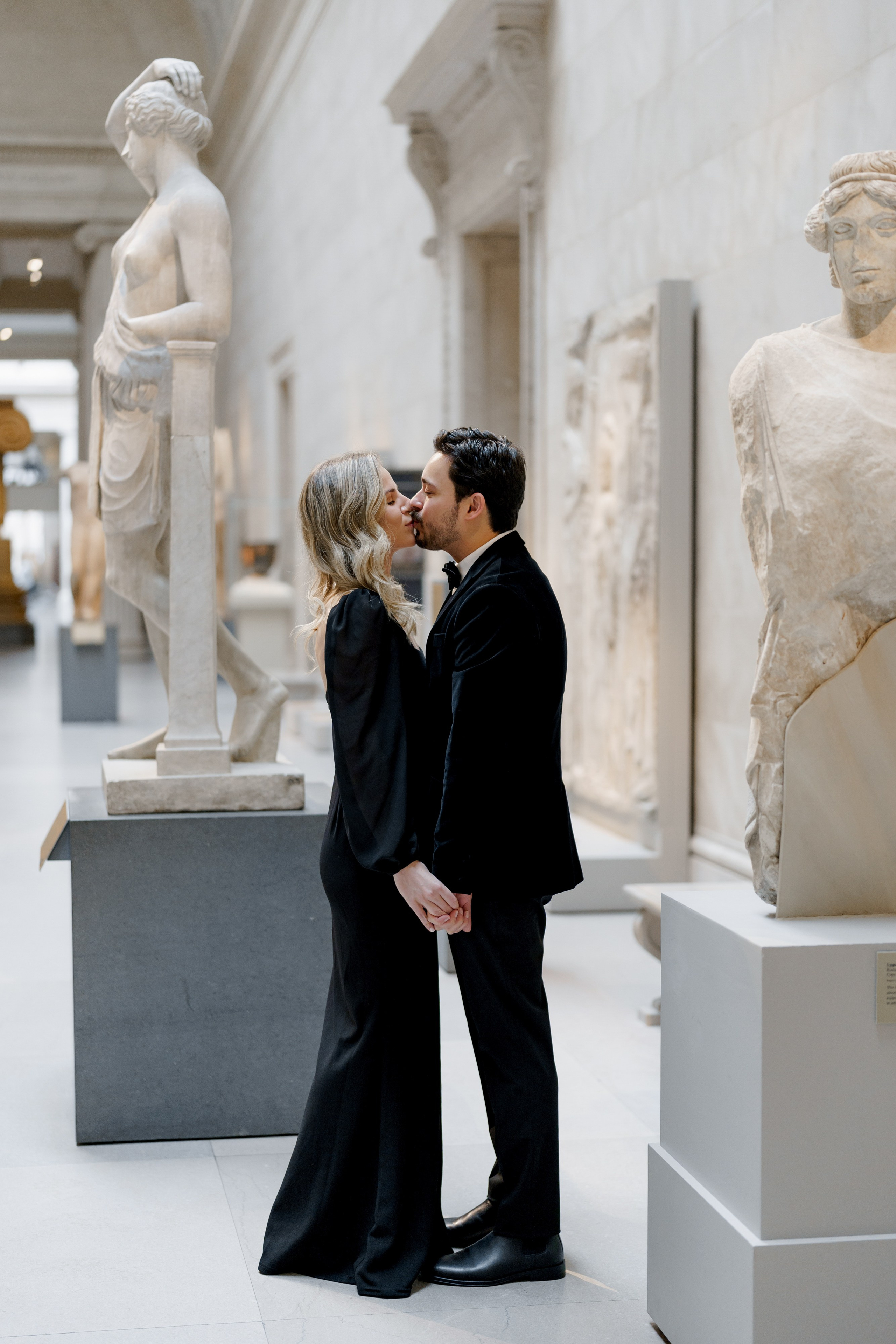 Caroline and Brendan’s Museum MET and Library Engagement Shoot. Wedding photographer and videographer New York | New Jersey