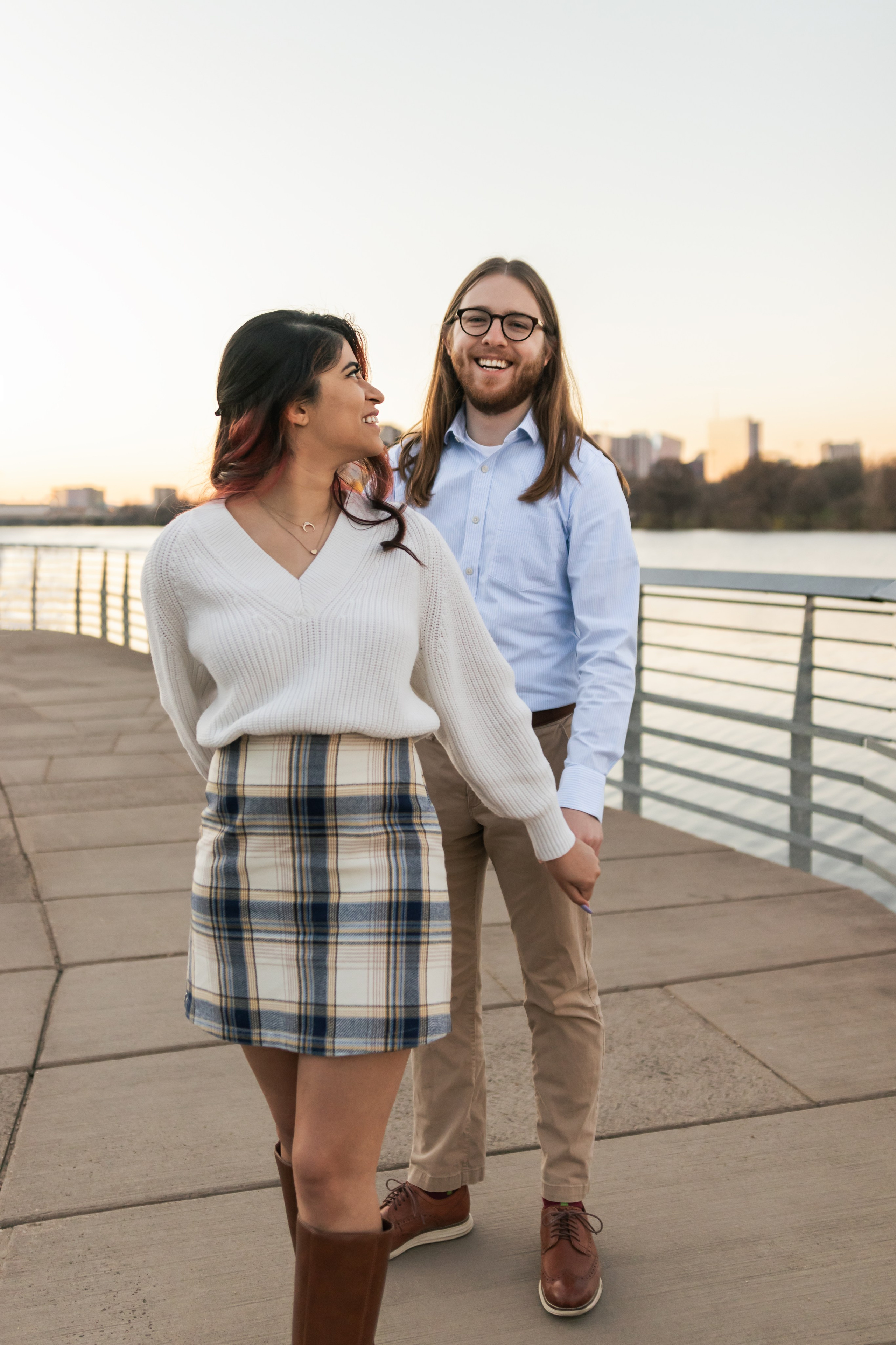 Riley and Maria’s engagement photoshoot at Red Bud Isle