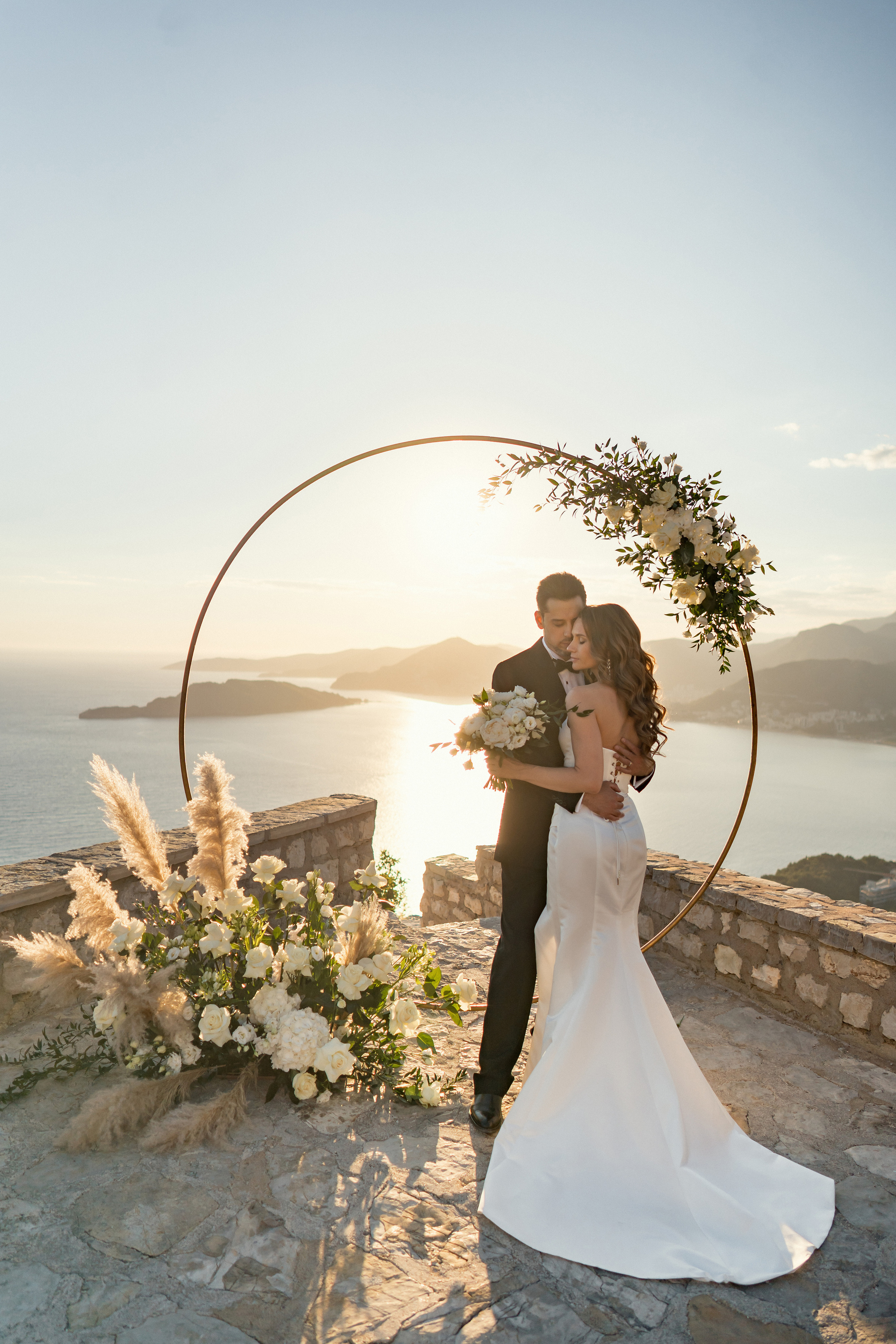 Sveti Stefan'da fotoğraf çekimi
