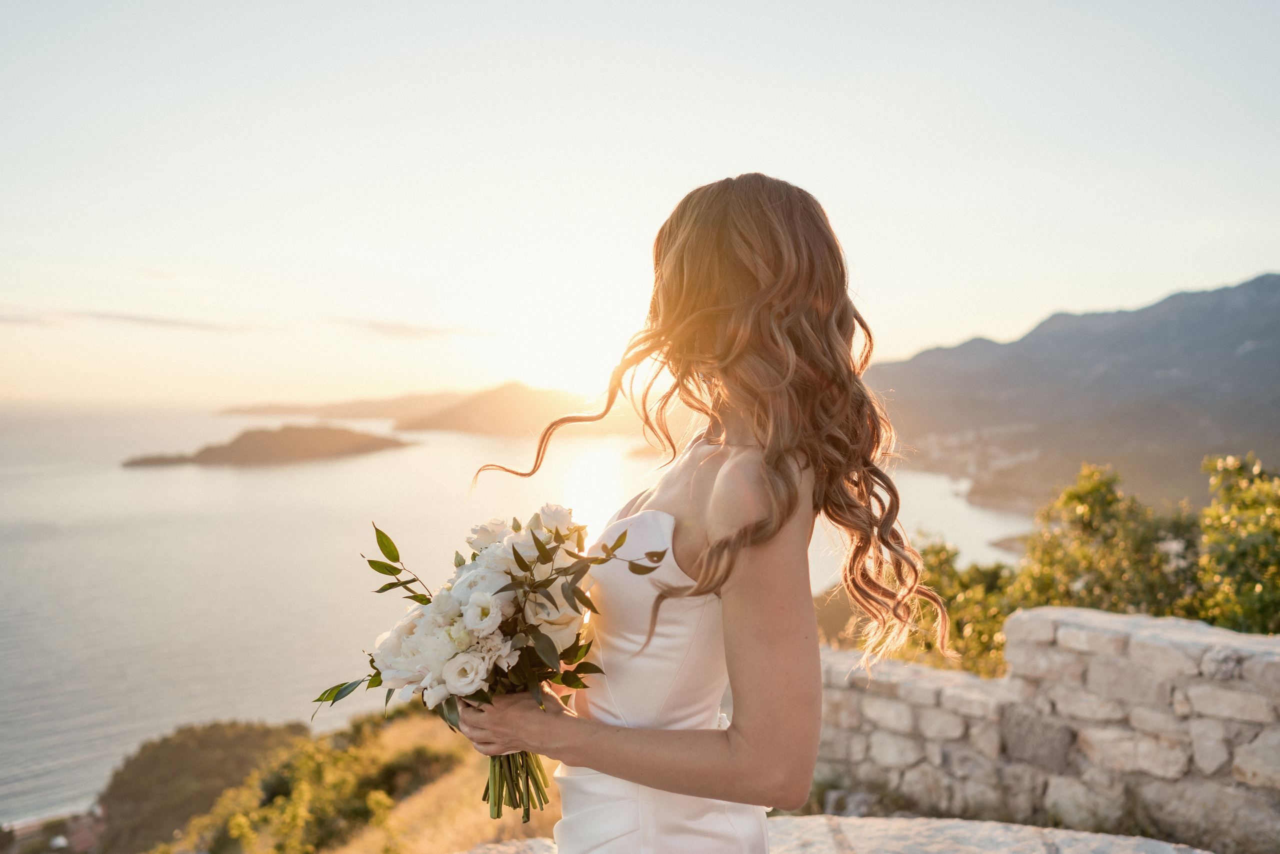 Sveti Stefan'da fotoğraf çekimi