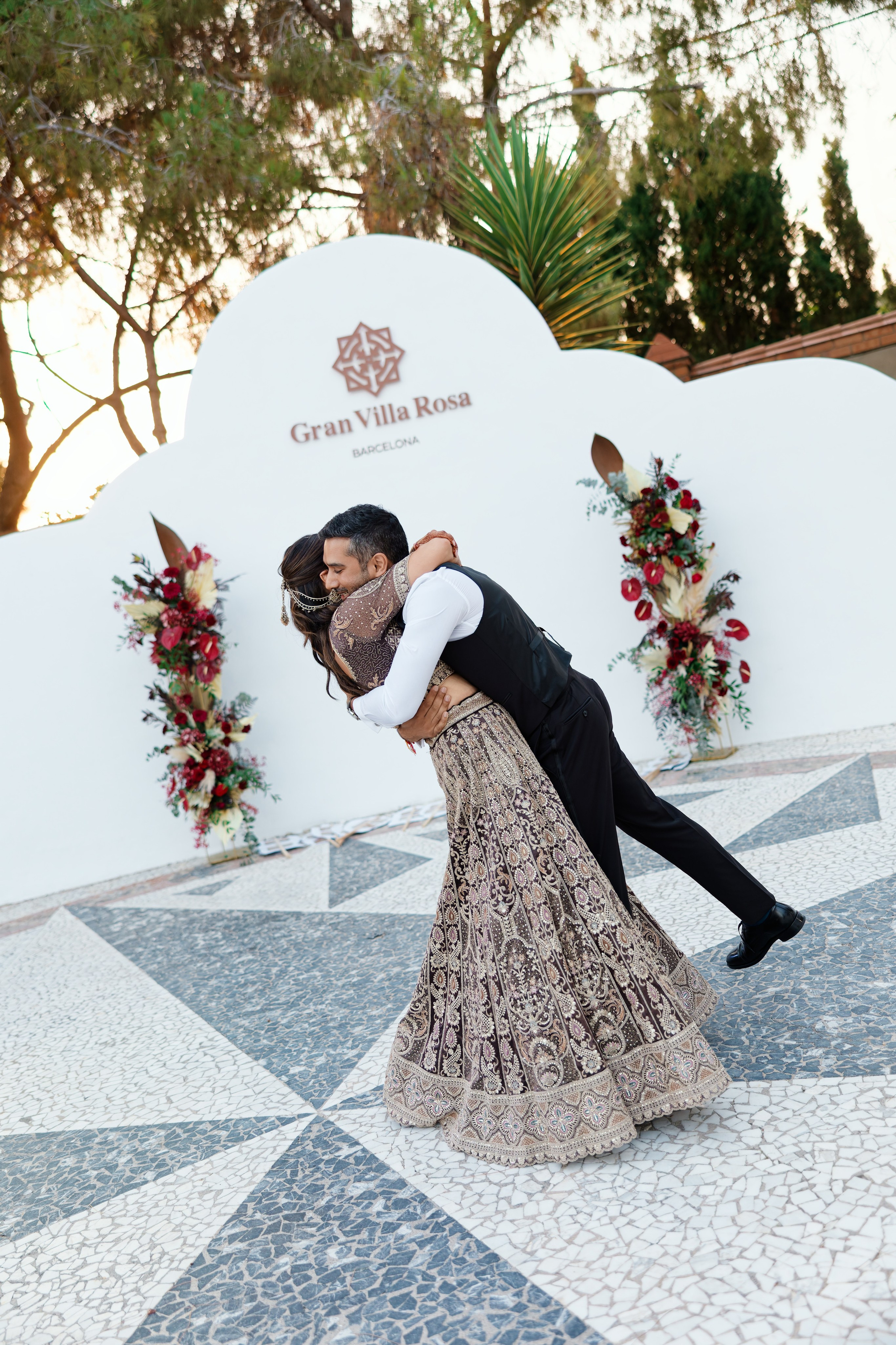 Indian wedding at Gran Villa Rosa, Barcelona