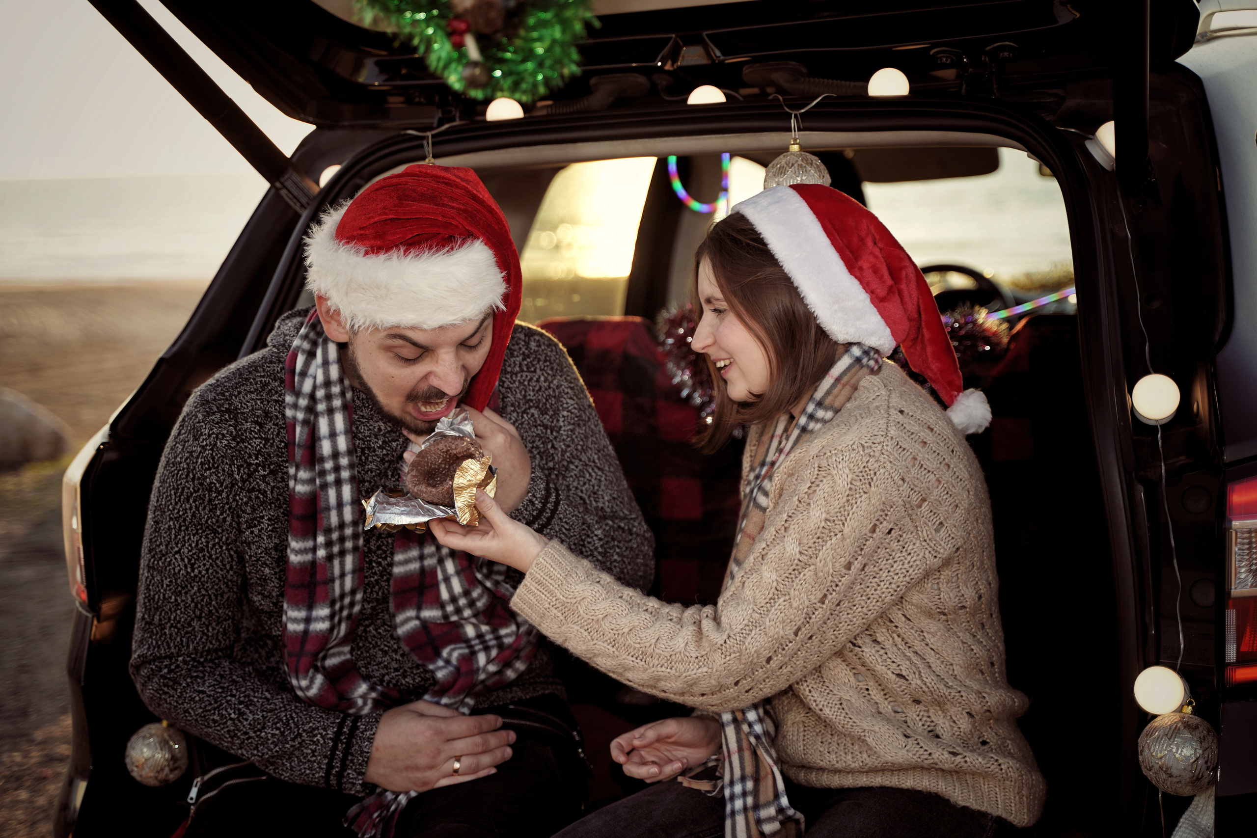 Пикник на пляже в Новый Год. Фотограф. Визуал. Хайфа. Талья Цветкова