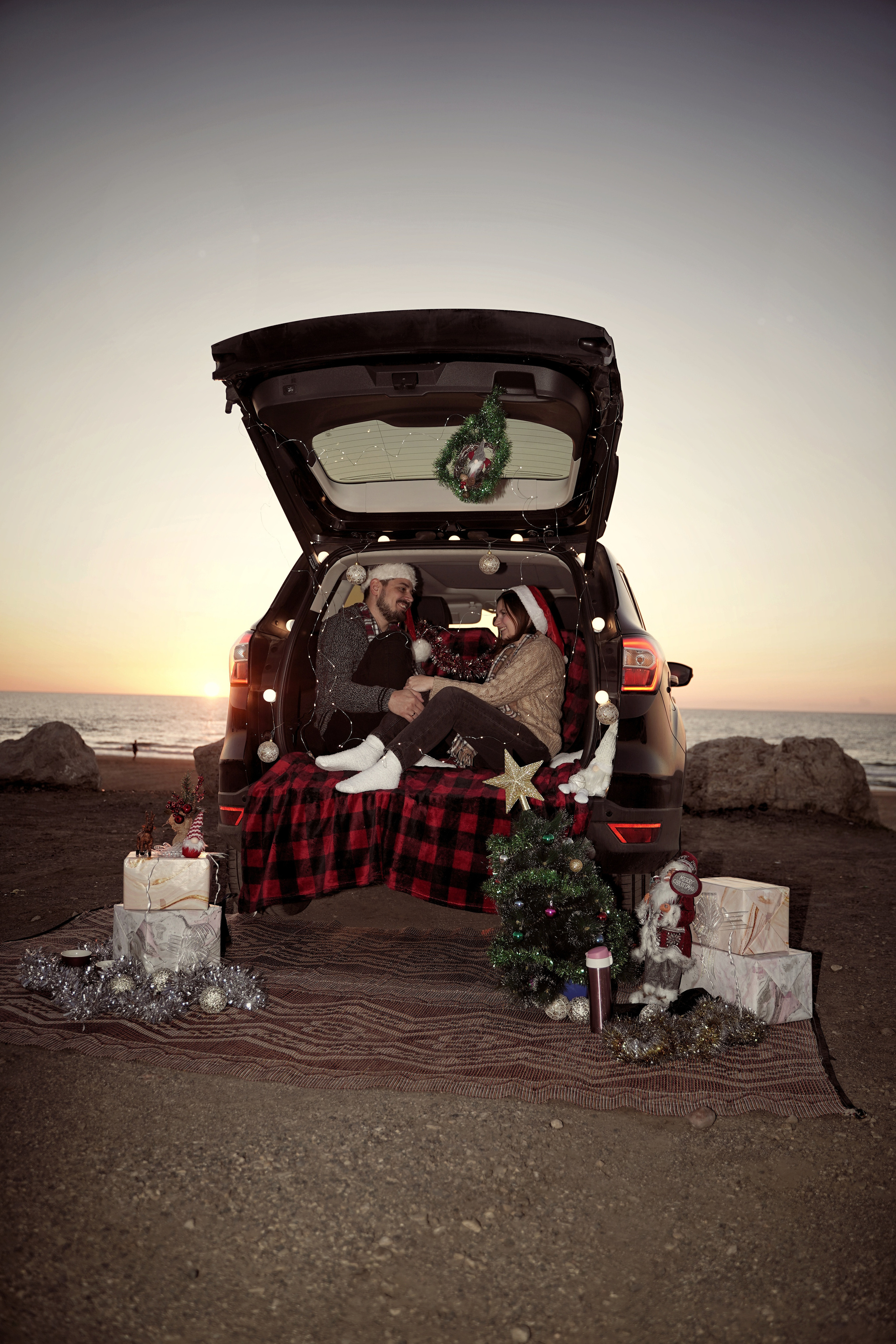 Пикник на пляже в Новый Год. Фотограф. Визуал. Хайфа. Талья Цветкова