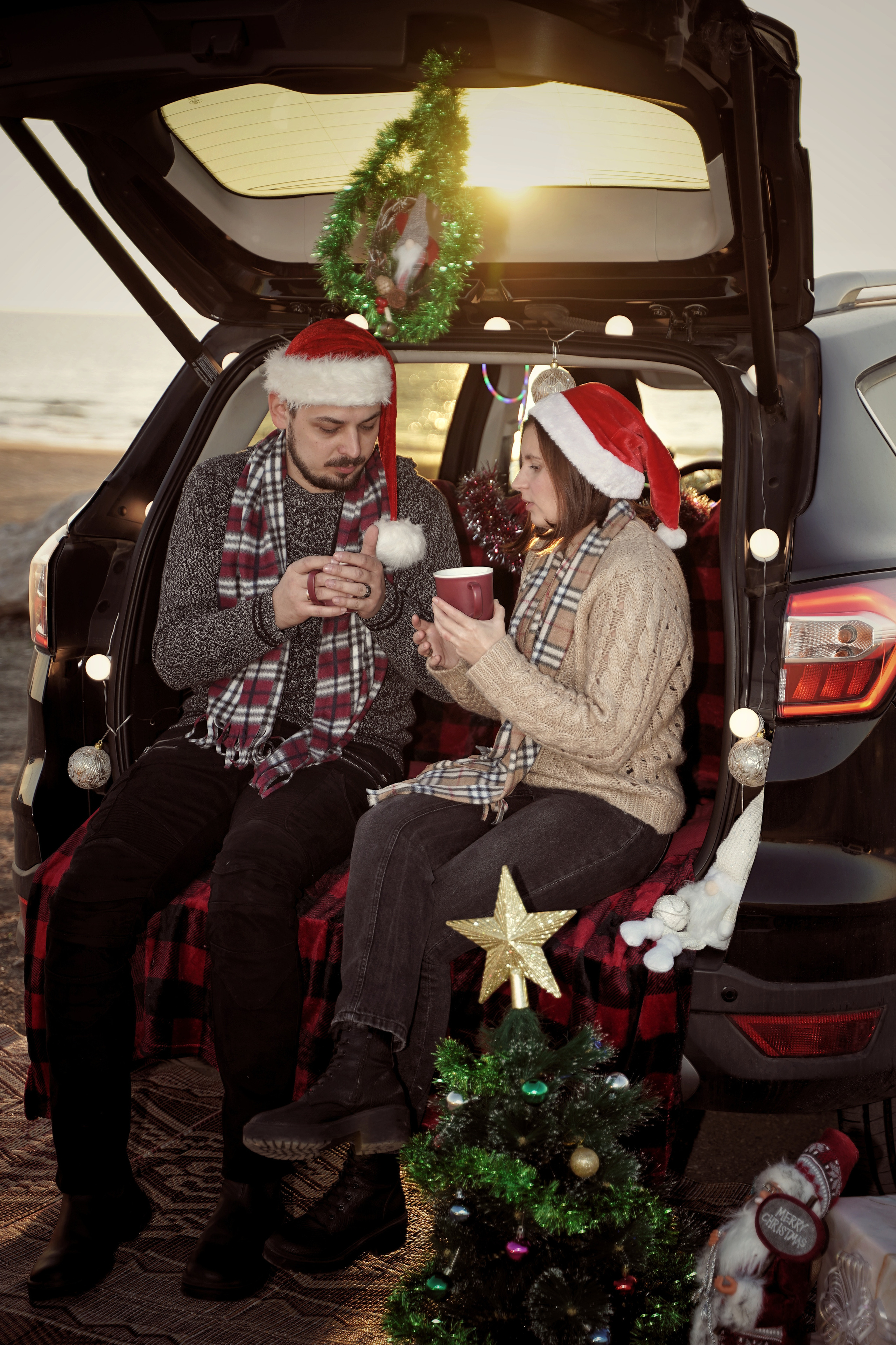 Пикник на пляже в Новый Год. Фотограф. Визуал. Хайфа. Талья Цветкова