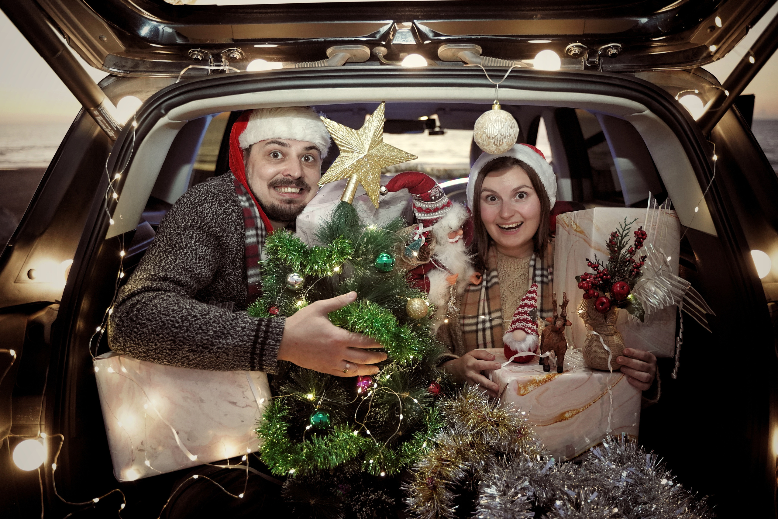 Пикник на пляже в Новый Год. Фотограф. Визуал. Хайфа. Талья Цветкова