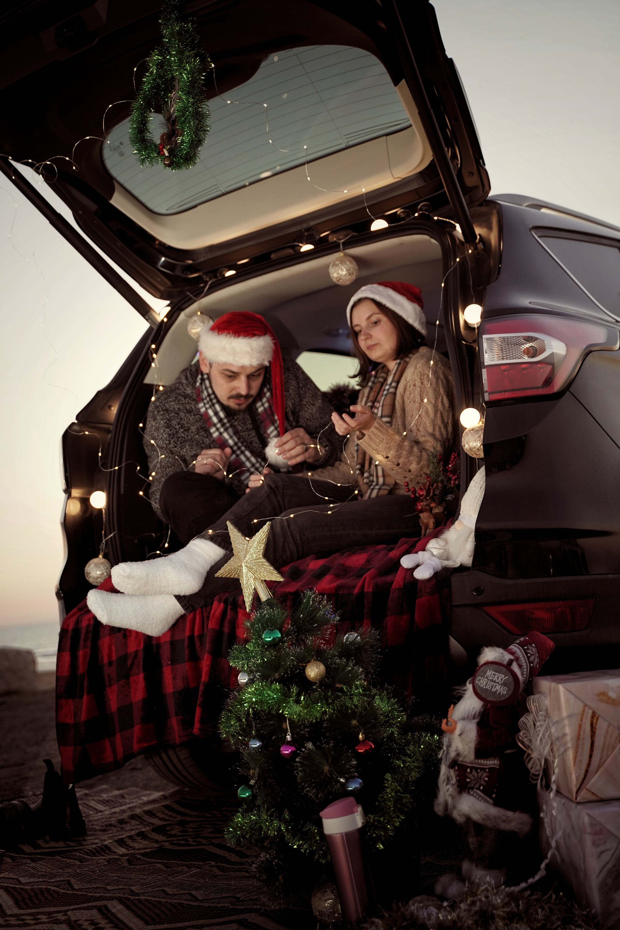 Пикник на пляже в Новый Год. Фотограф. Визуал. Хайфа. Талья Цветкова