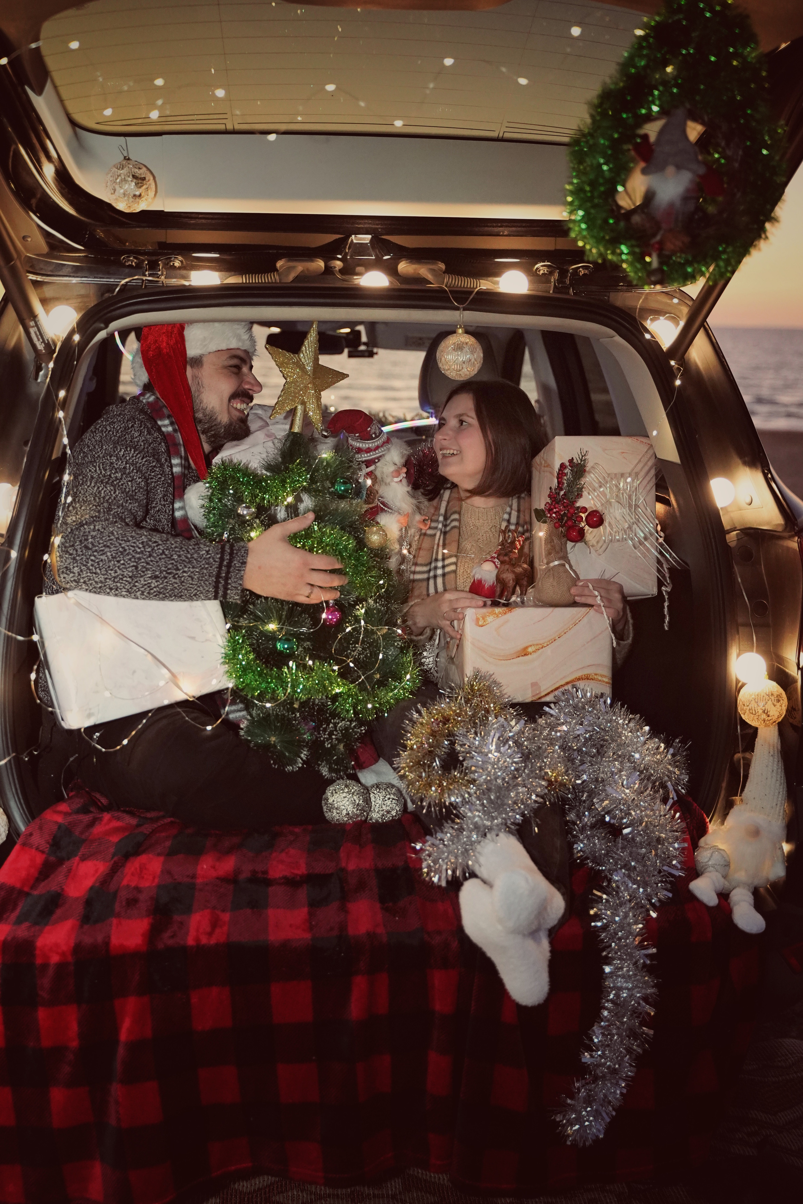 Пикник на пляже в Новый Год. Фотограф. Визуал. Хайфа. Талья Цветкова