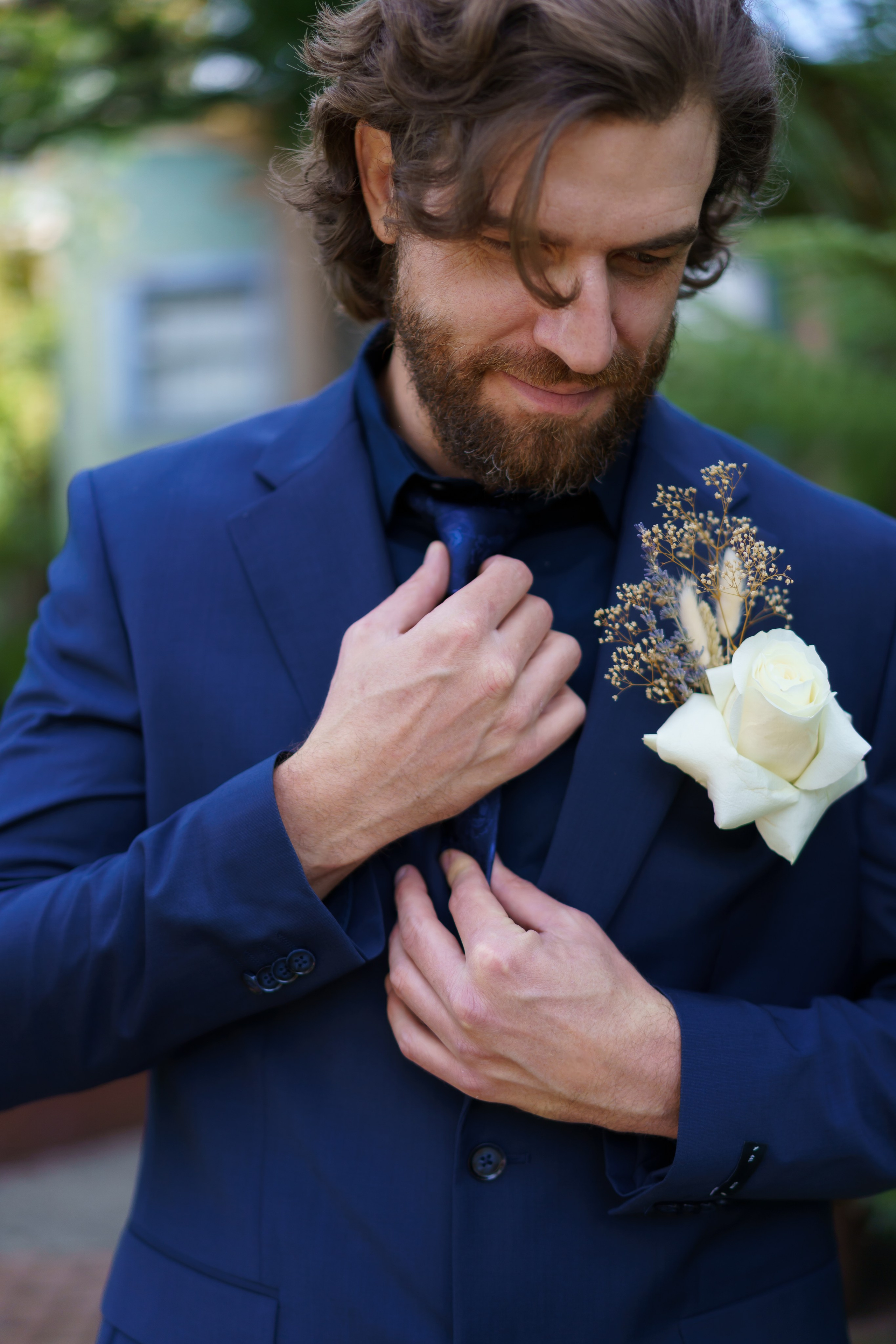 Groom's getting ready photo