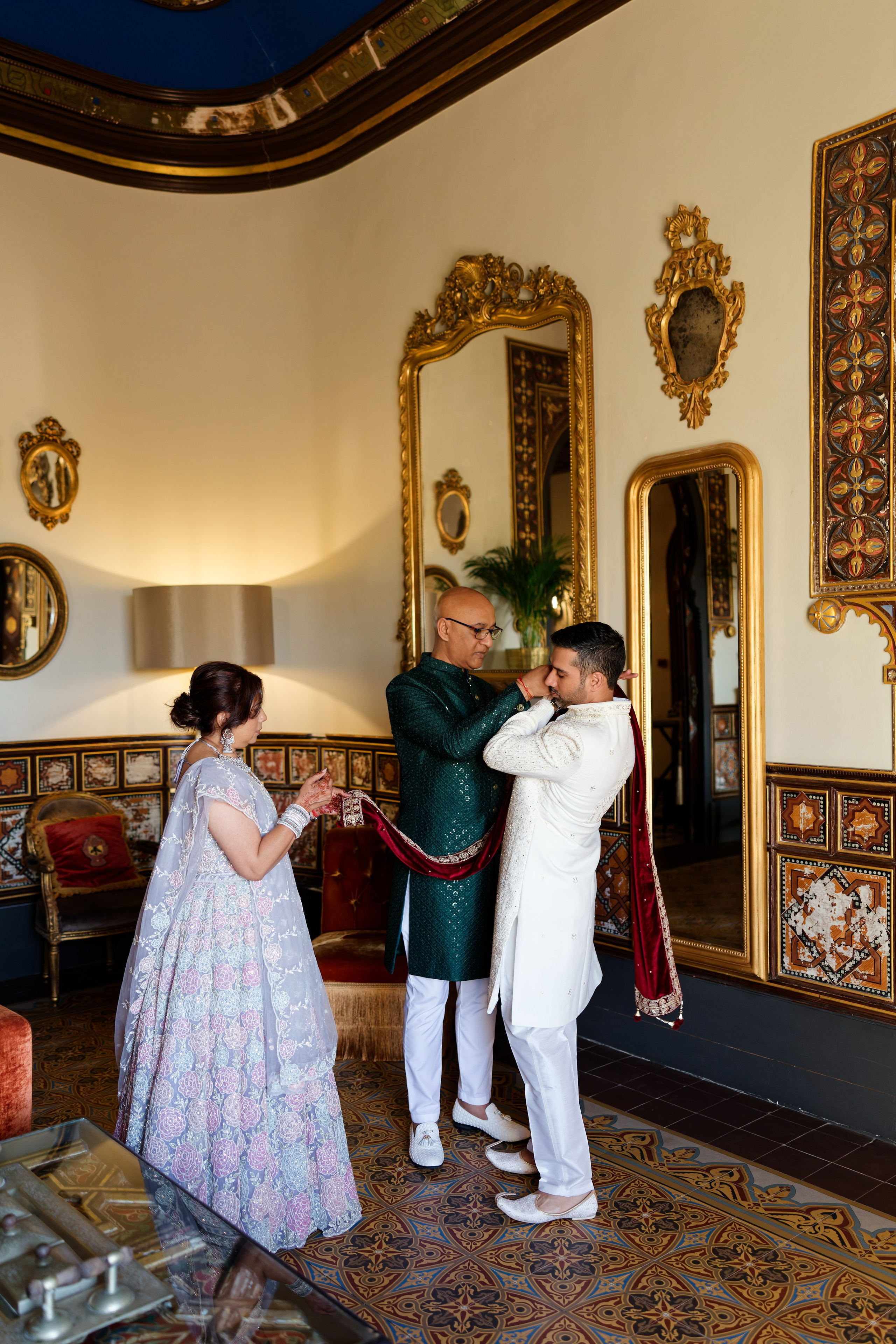 Indian wedding at Gran Villa Rosa, Barcelona