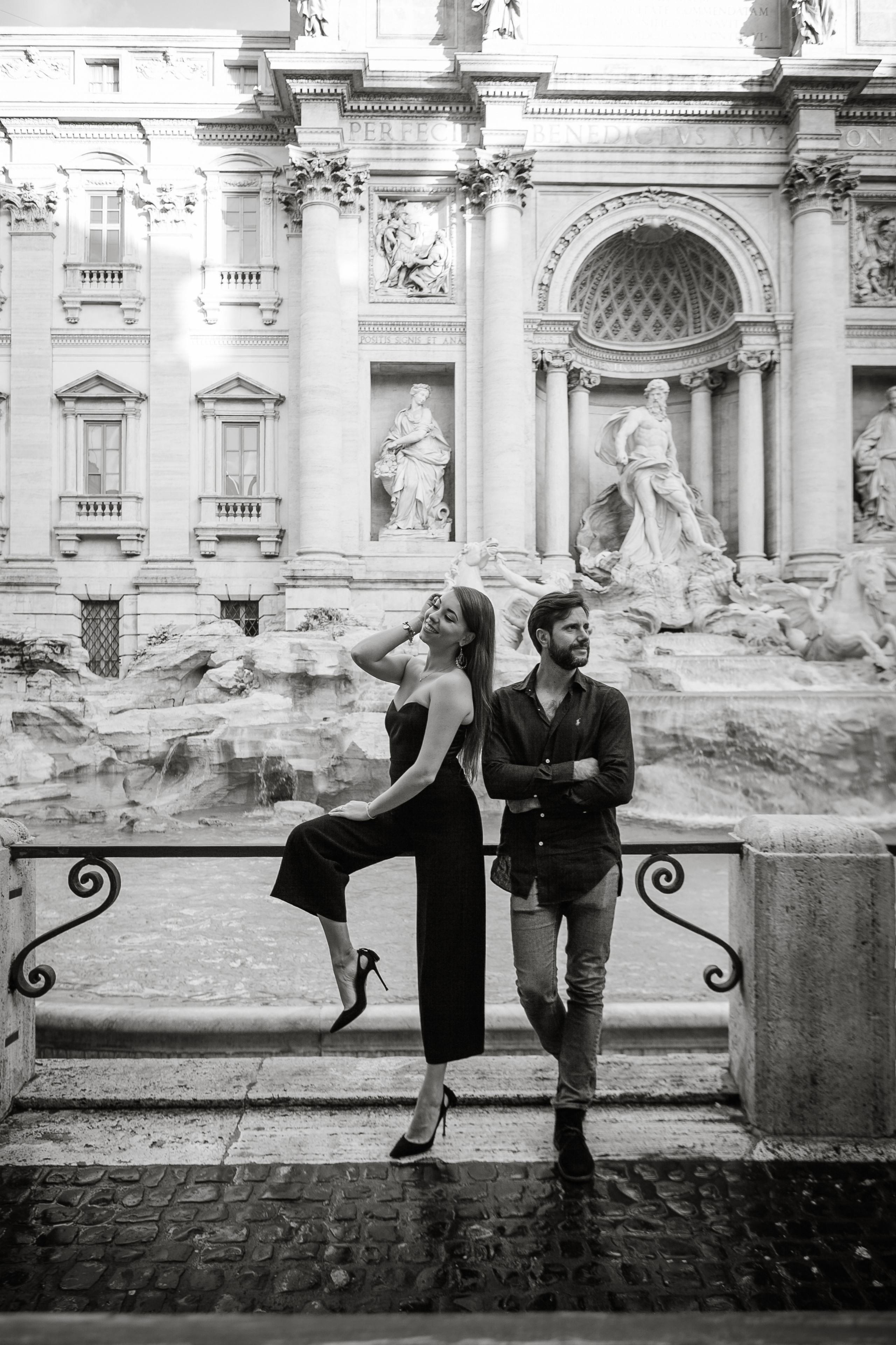 Irina and Francesco. Professional photographer based in Rome