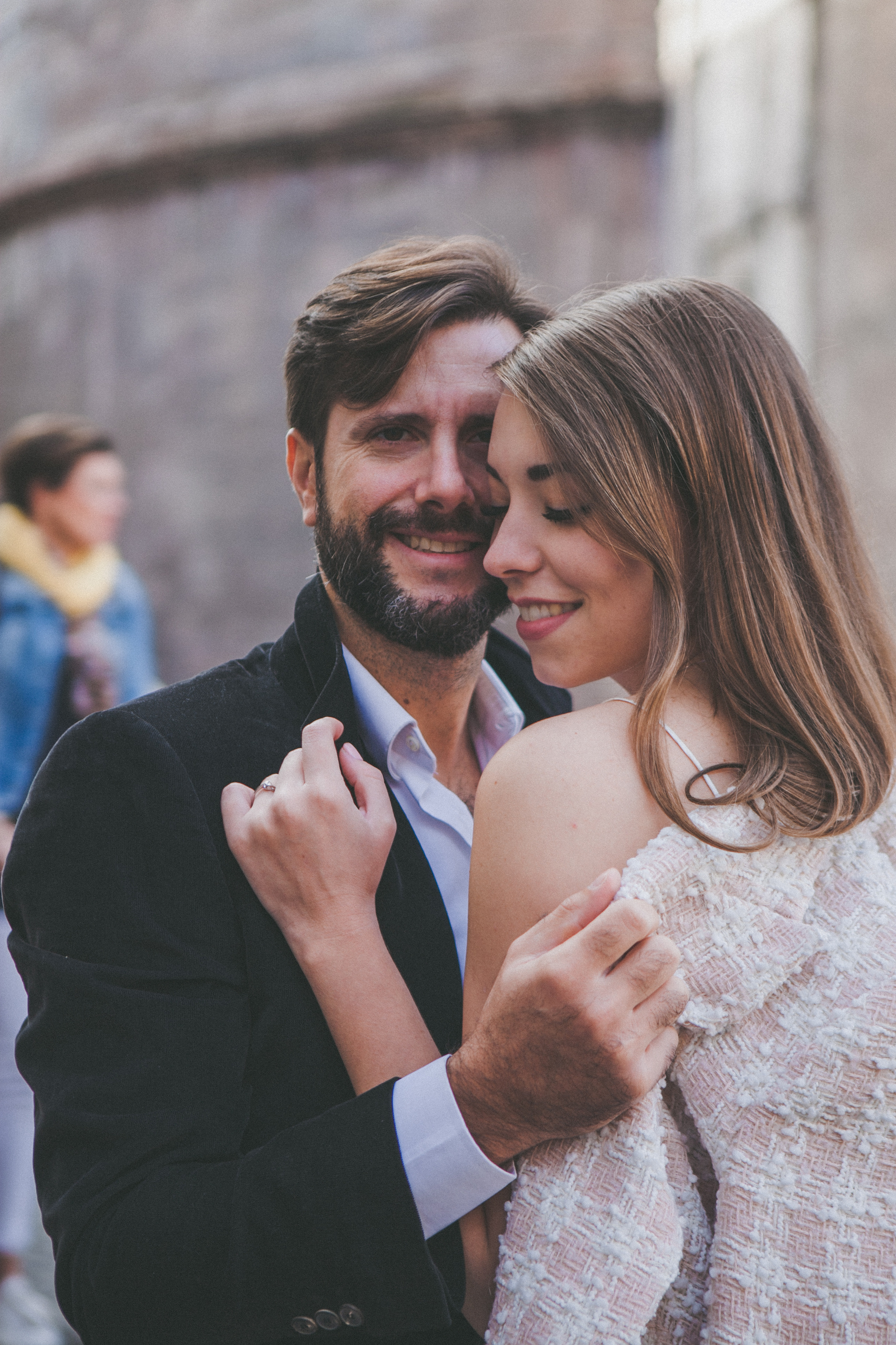 Irina and Francesco. Professional photographer based in Rome