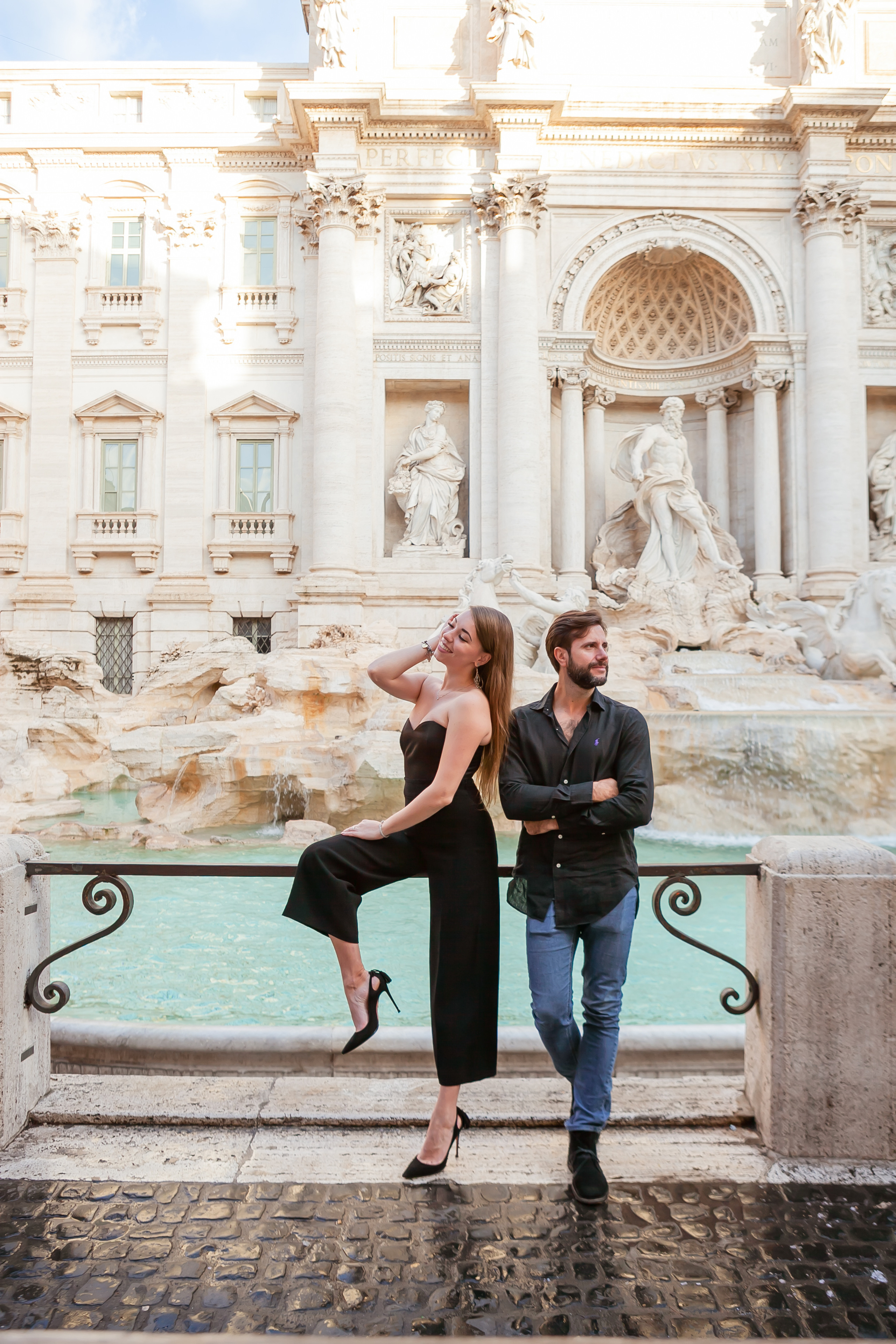 Irina and Francesco. Professional photographer based in Rome