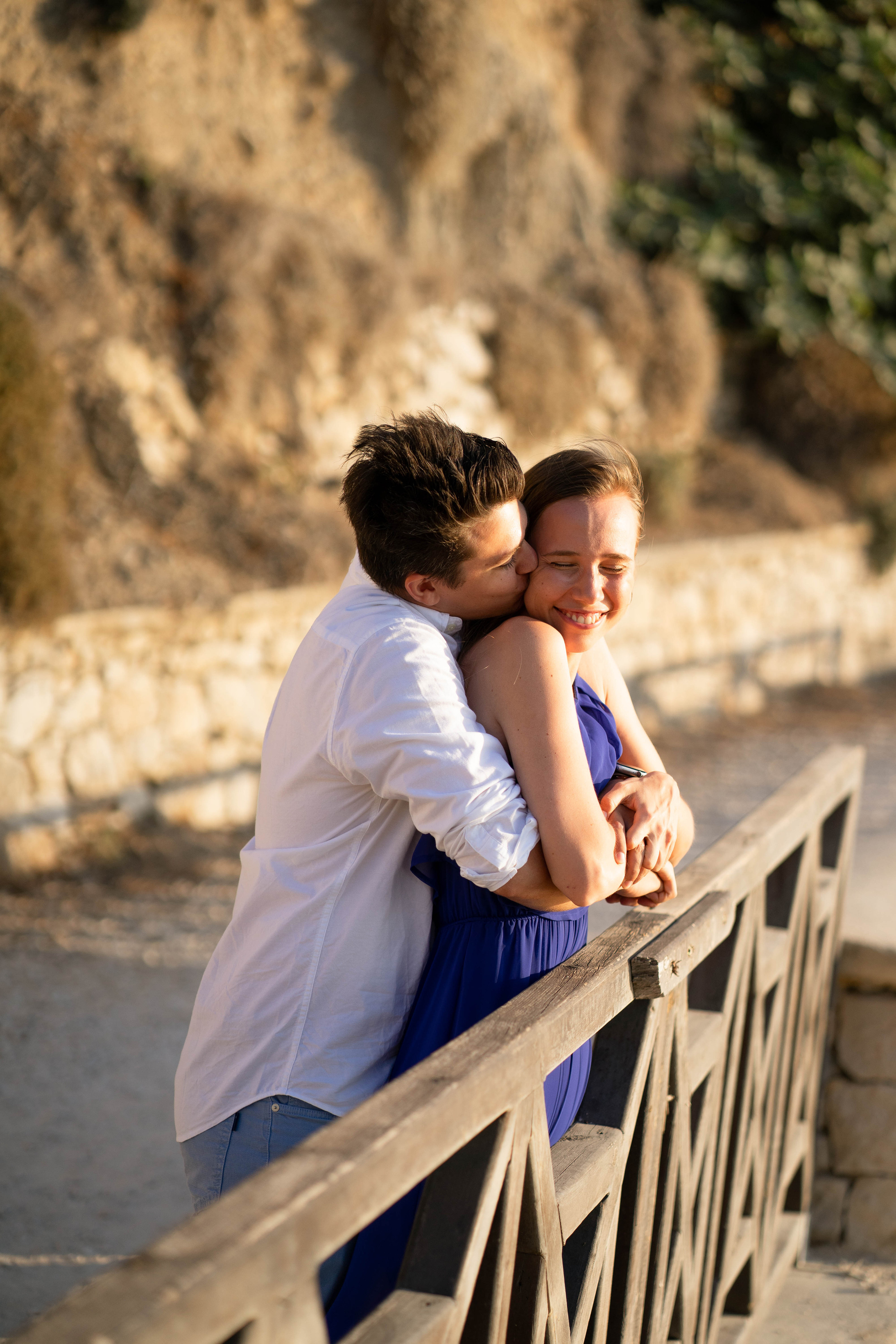 Laura and Tom. Photographer at Santorini