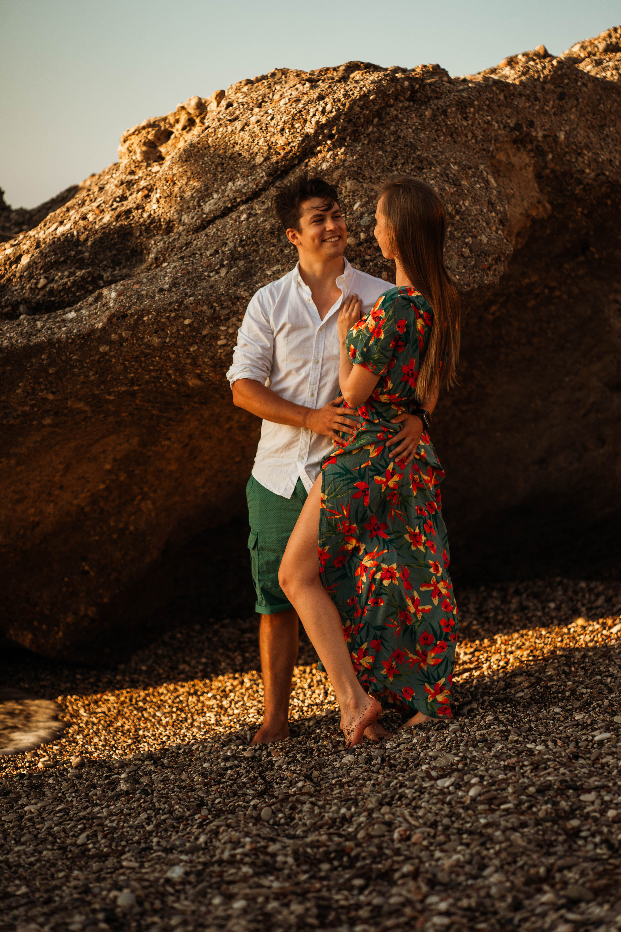 Laura and Tom. Photographer at Santorini