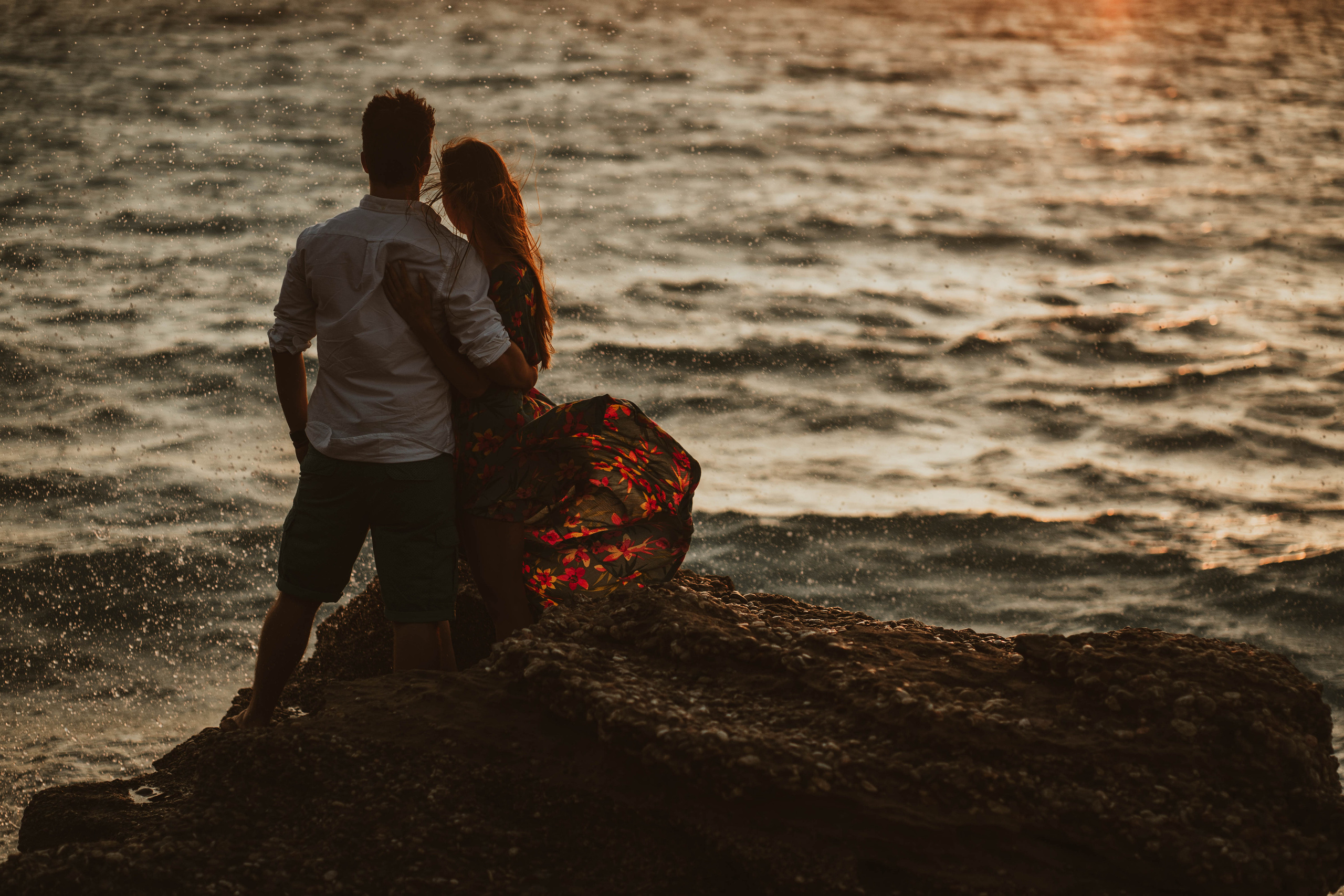 Laura and Tom. Photographer at Santorini