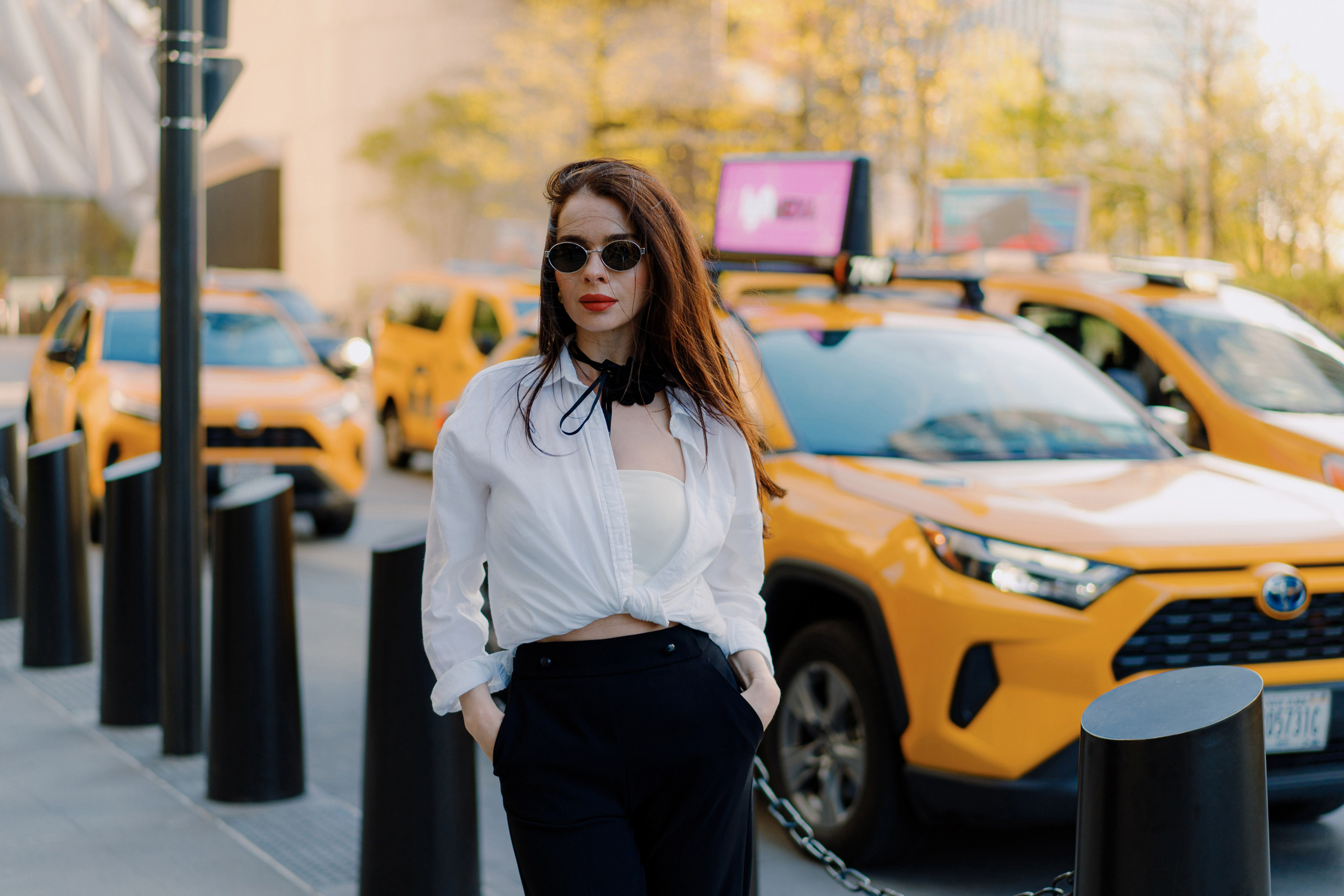 Natalia in Hudson Yards. Videographer and photographer in New York // MAKAROV.VIDEO