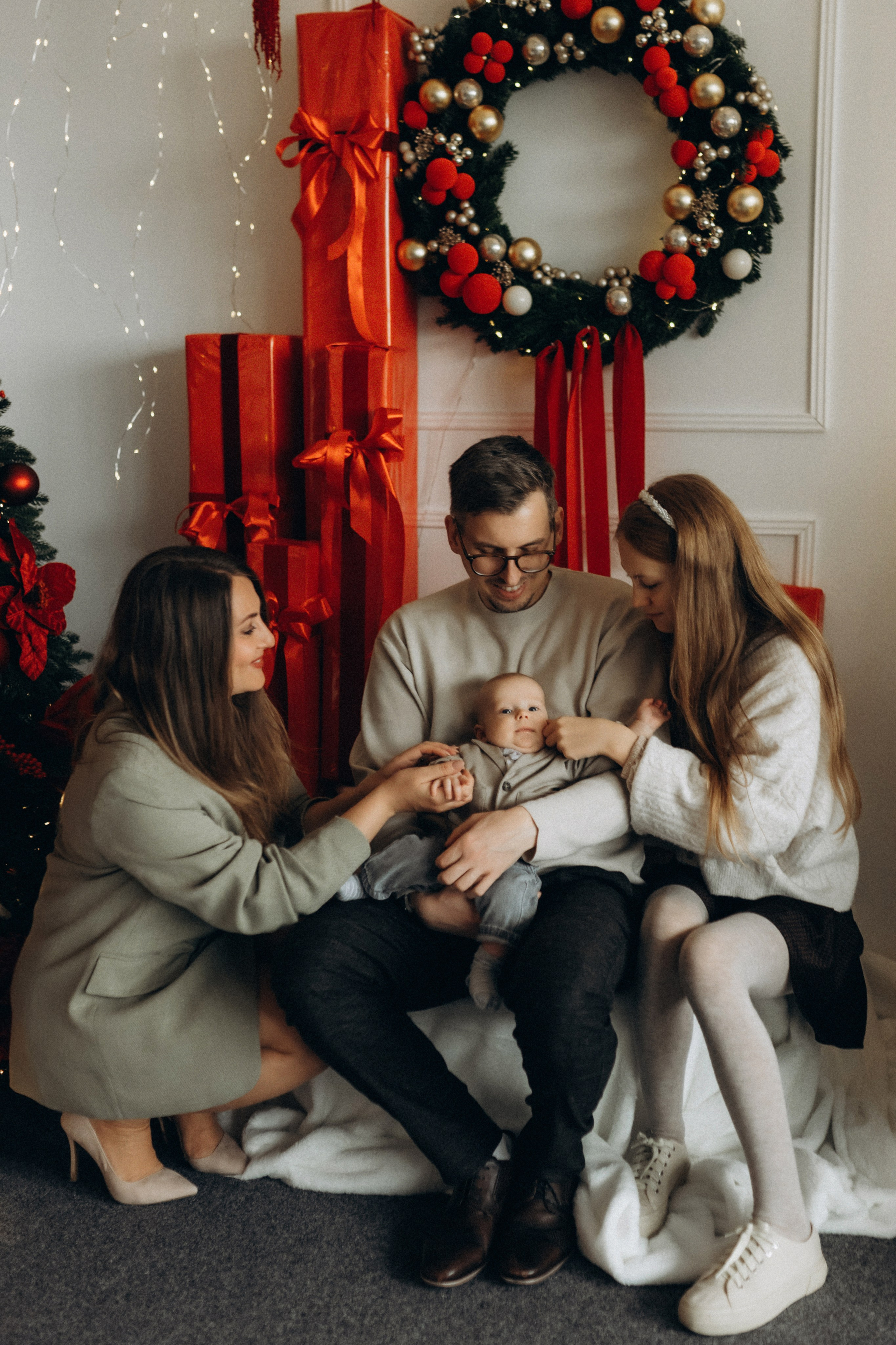 Together at Christmas. Семейный фотограф Лейпциг, Германия