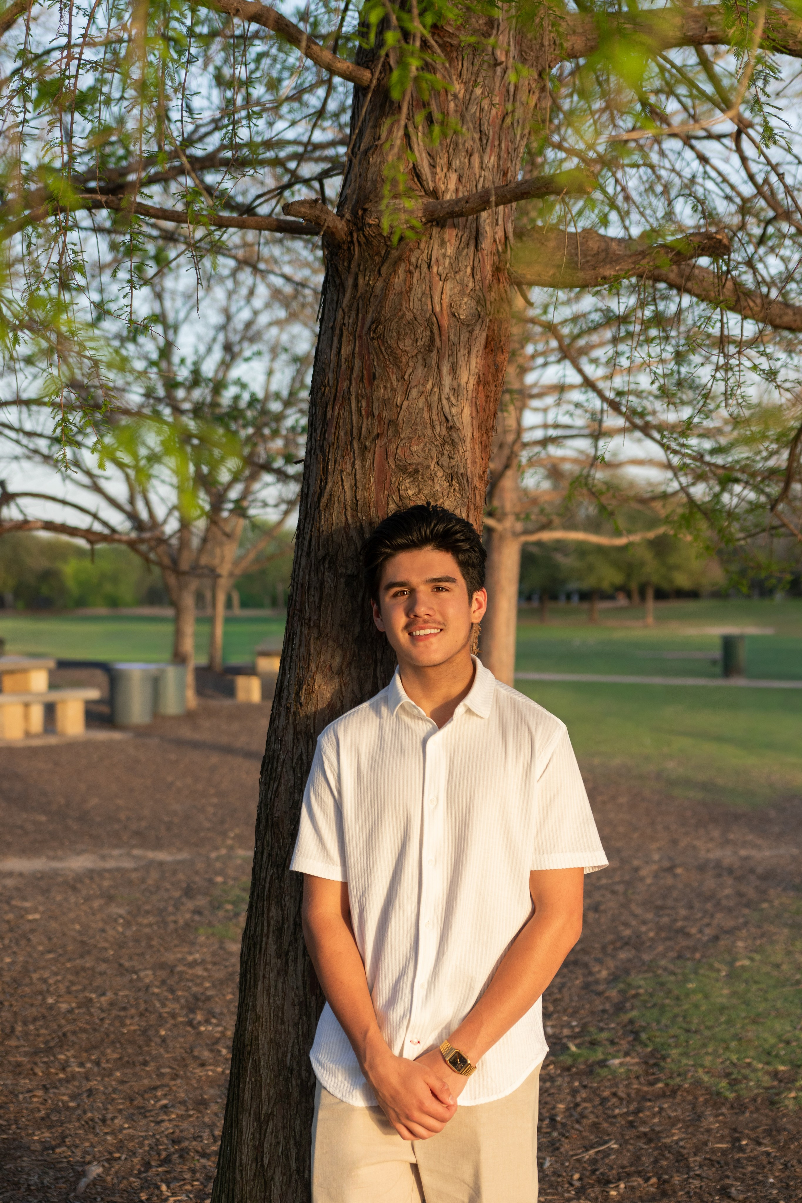 Parker's senior photoshoot at Mueller Lake Park in Austin, Texas