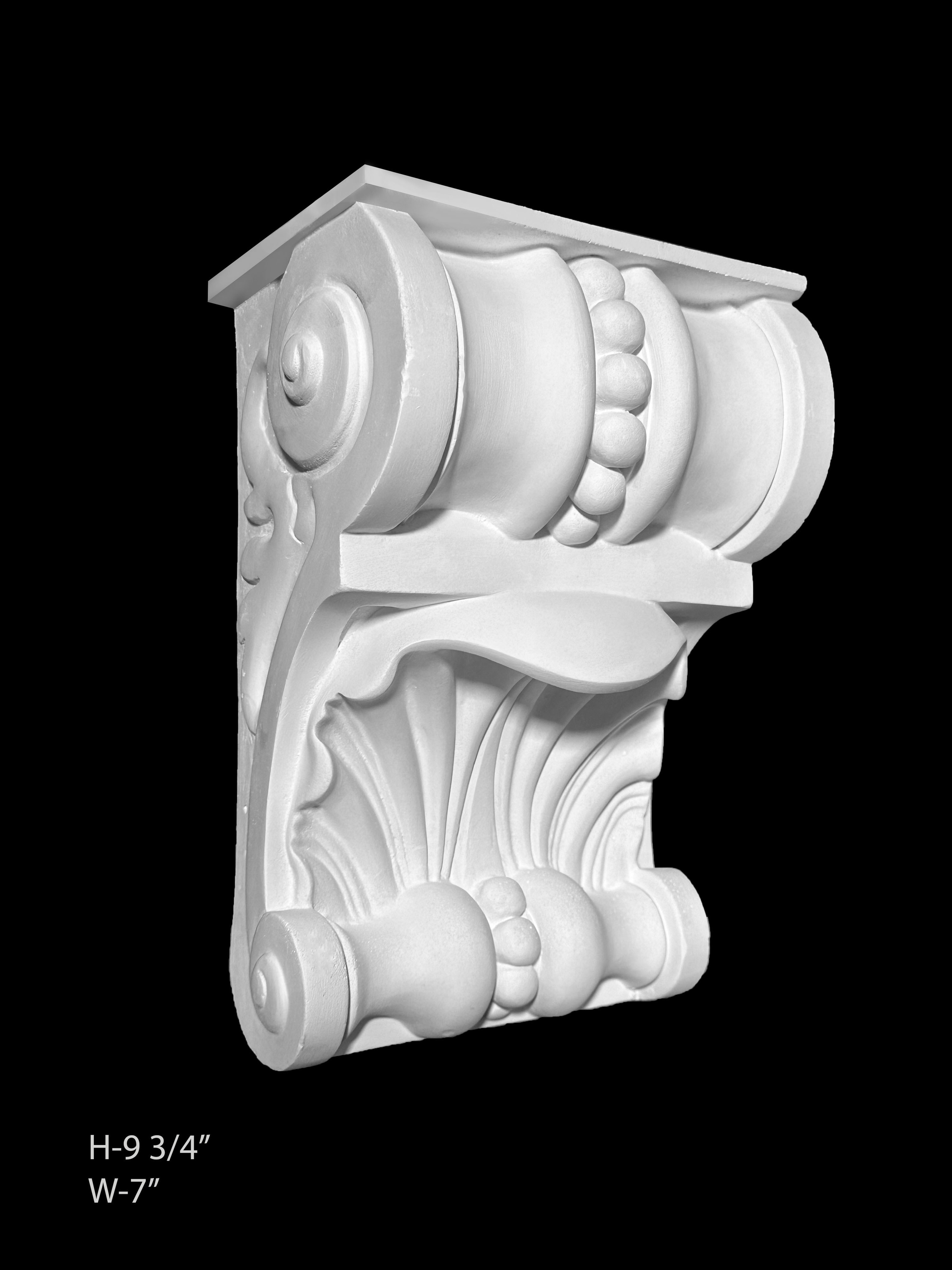 Corbels. Plaster molding