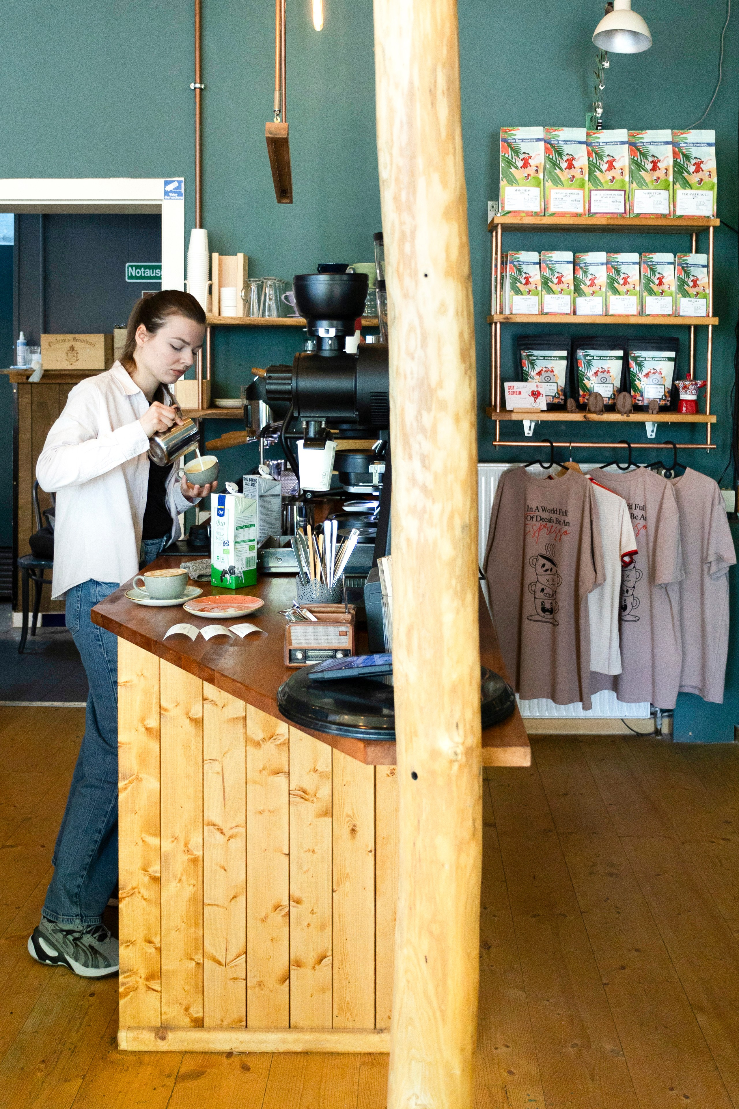 Cafe. Photographer in Munich