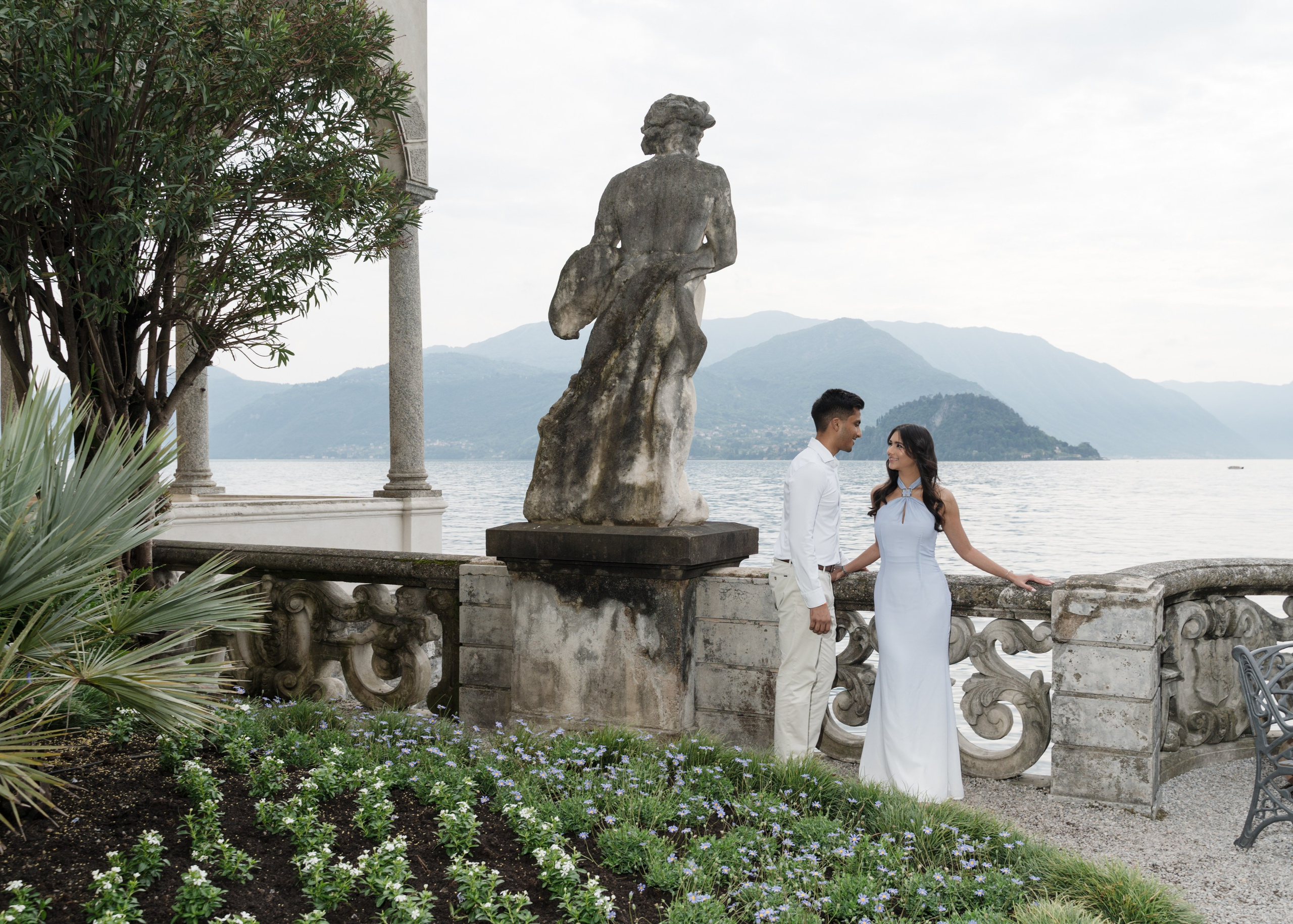 Villa Monastero Secret Proposal. Proposal Photographer in Lake Como