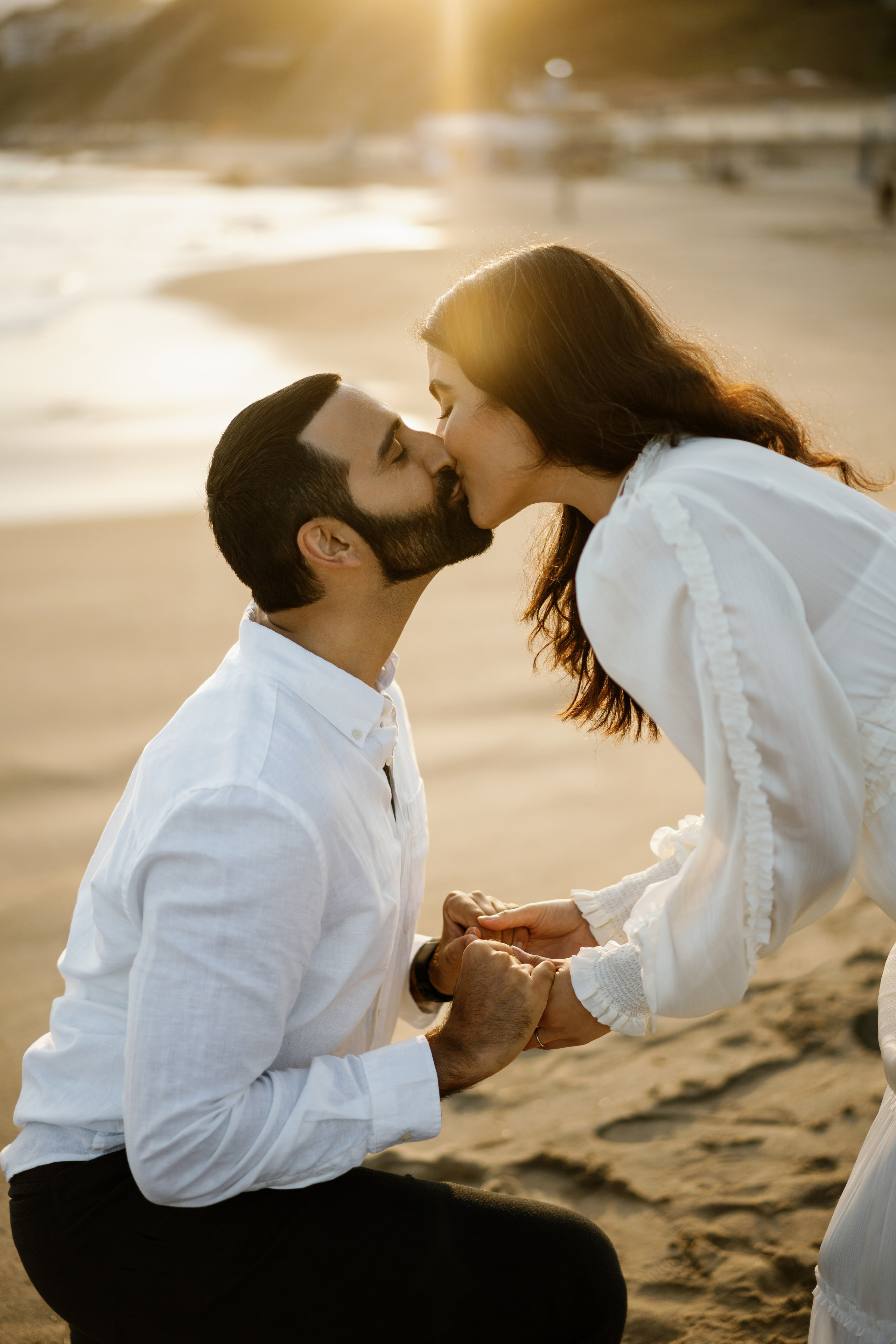 Santa Monica Sunset Engagement Photoshoot. Wedding Photography & Videography Team in California, Los Angeles, San Francisco, San Diego and Travel