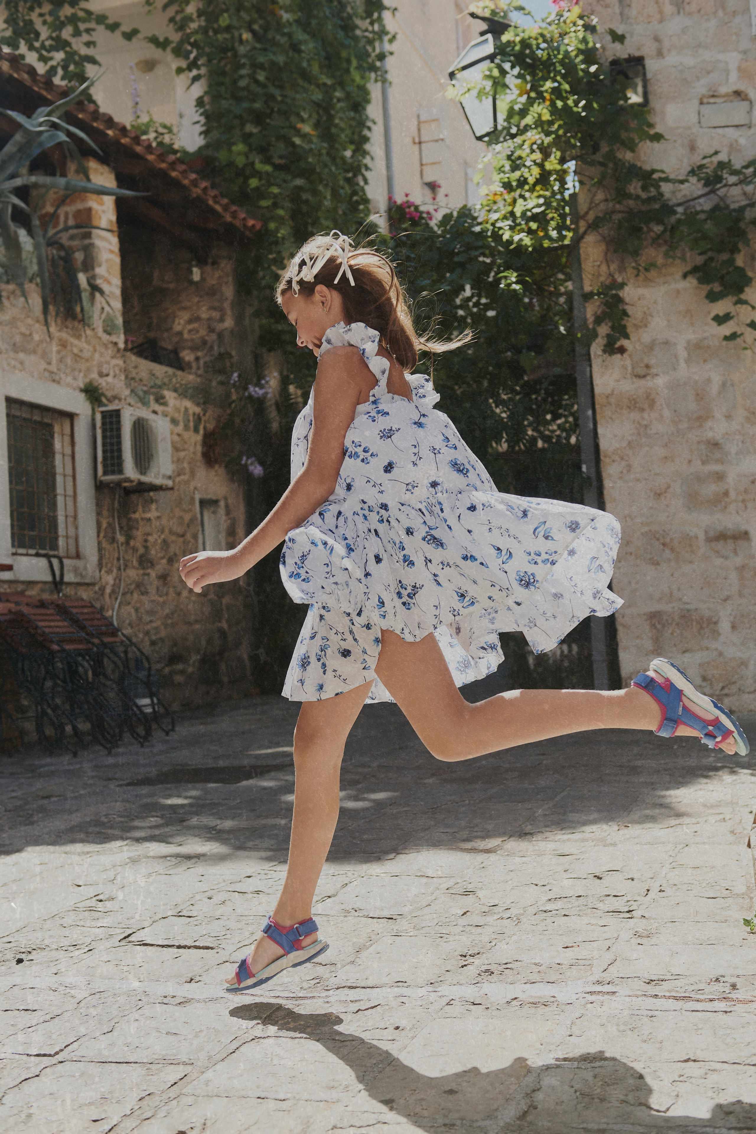 campaign shooting for kids clothing brand