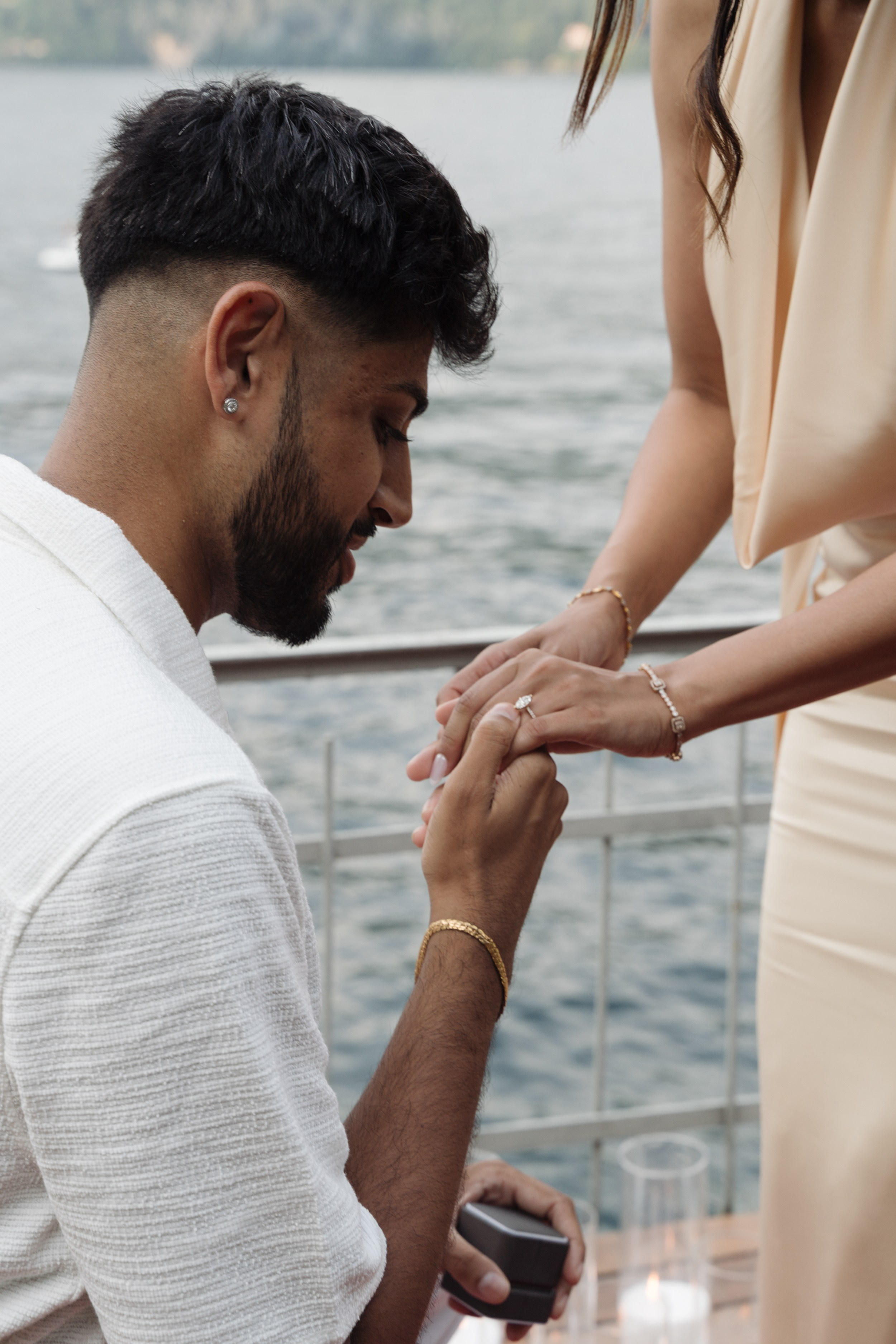 Lake Como Romantic Proposal. Lake Como Proposal Photographer | Surprise Proposals & Engagements