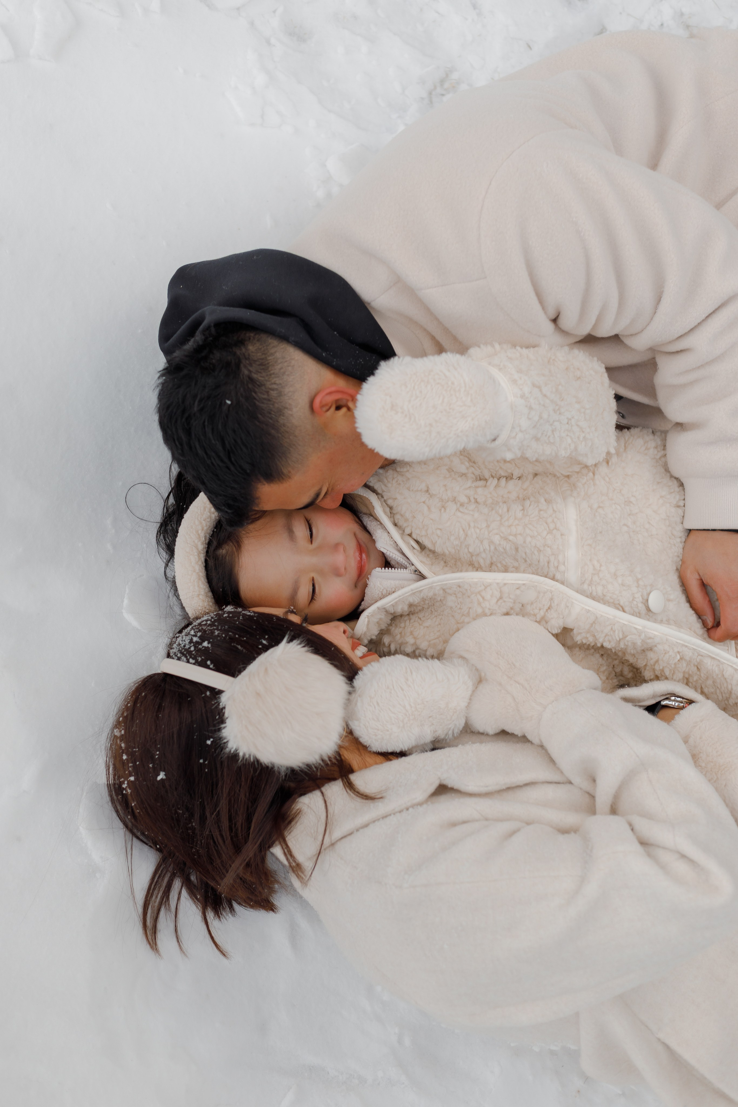 Family winter story. Home