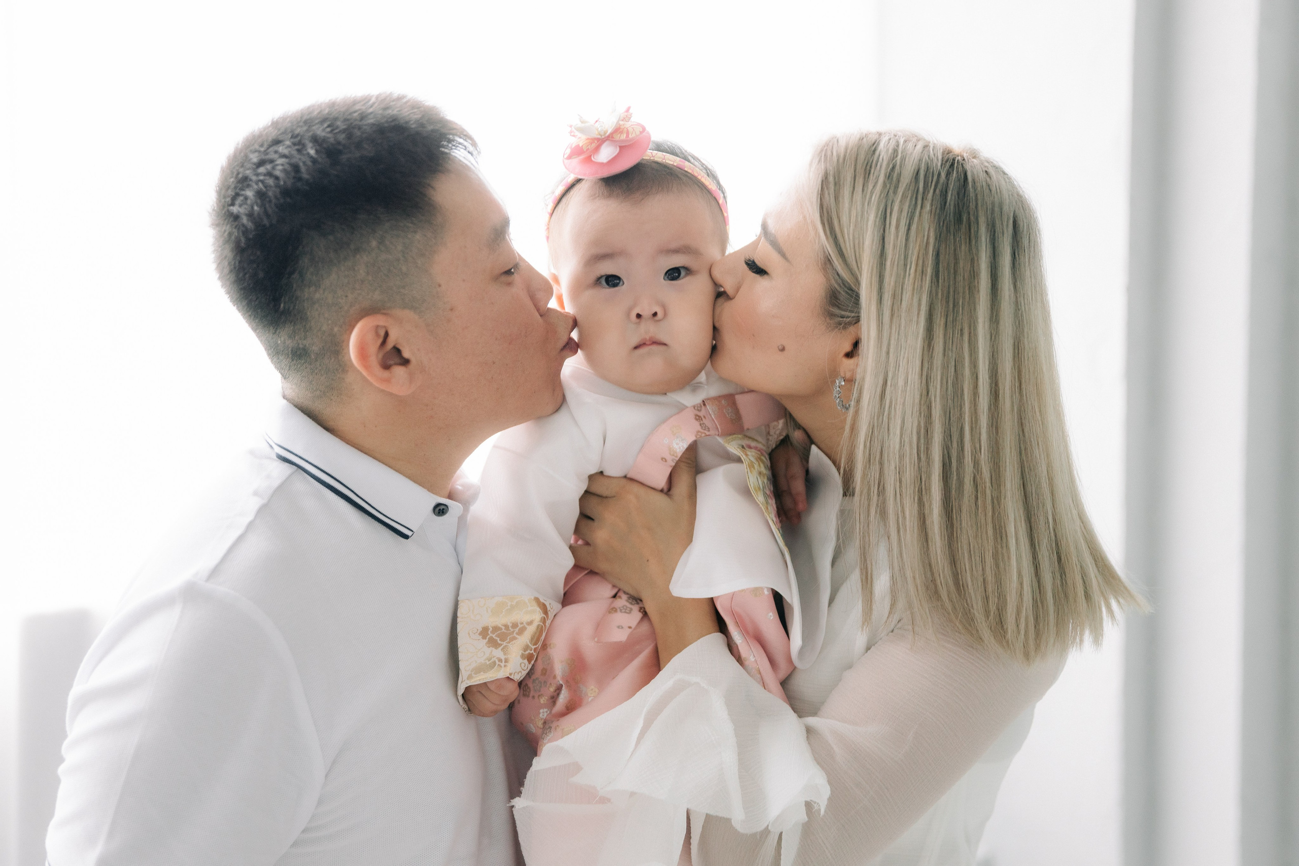Семейный фотограф на 돌잔치 (Асянди) в Корее. Фотограф в Южной Корее