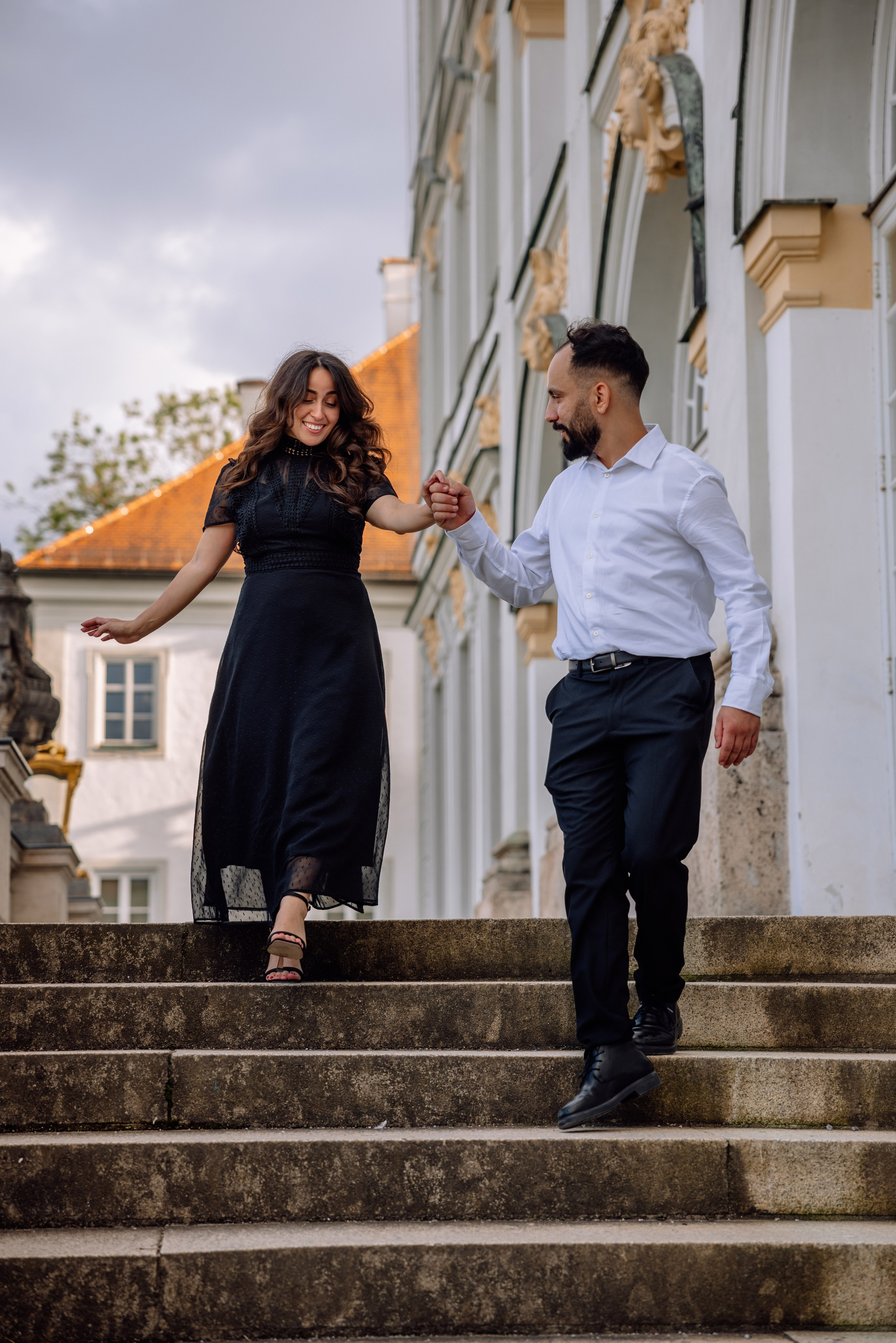 Antrag am Schloss Nymphenburg. Hochzeitsfotograf München Taufe Familienfotograf Tanja Mauke