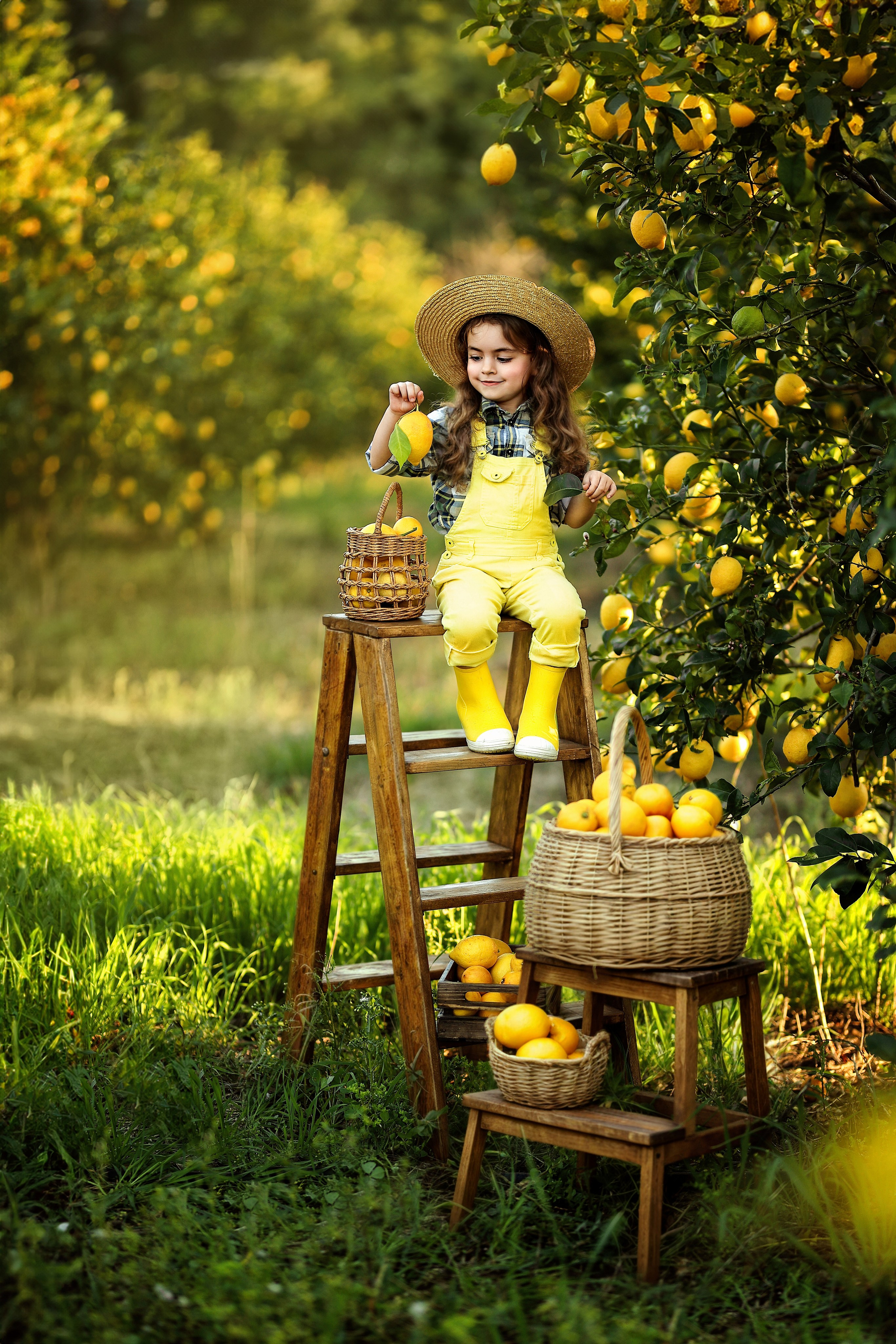 Фотосессия в лимонах. Фотограф в Турции, Анталии, Кемере, Белеке, Сиде, Каше, Калкане, Фетхие