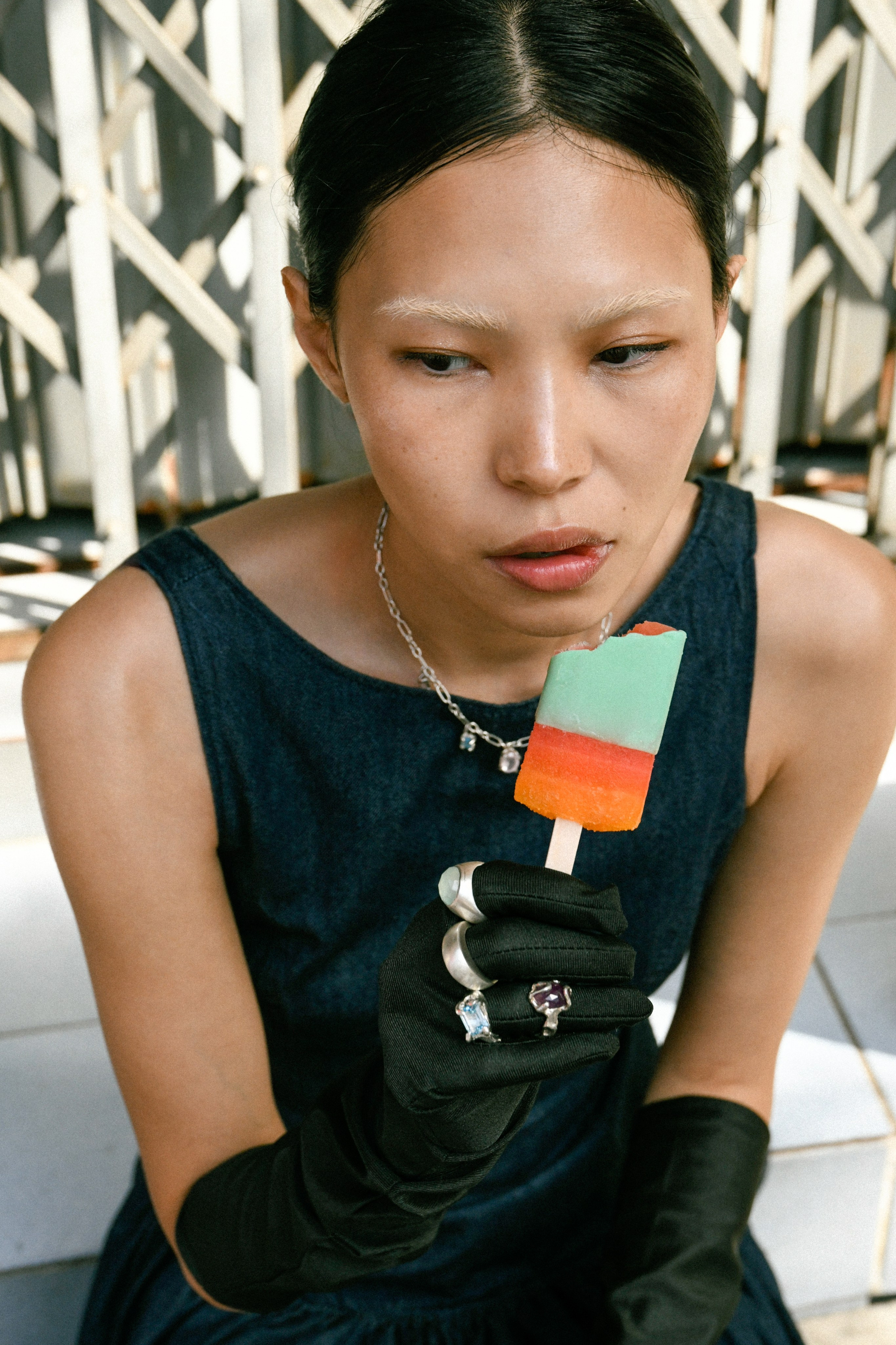 Street for Wiktoria Tao jewelry. Stylist